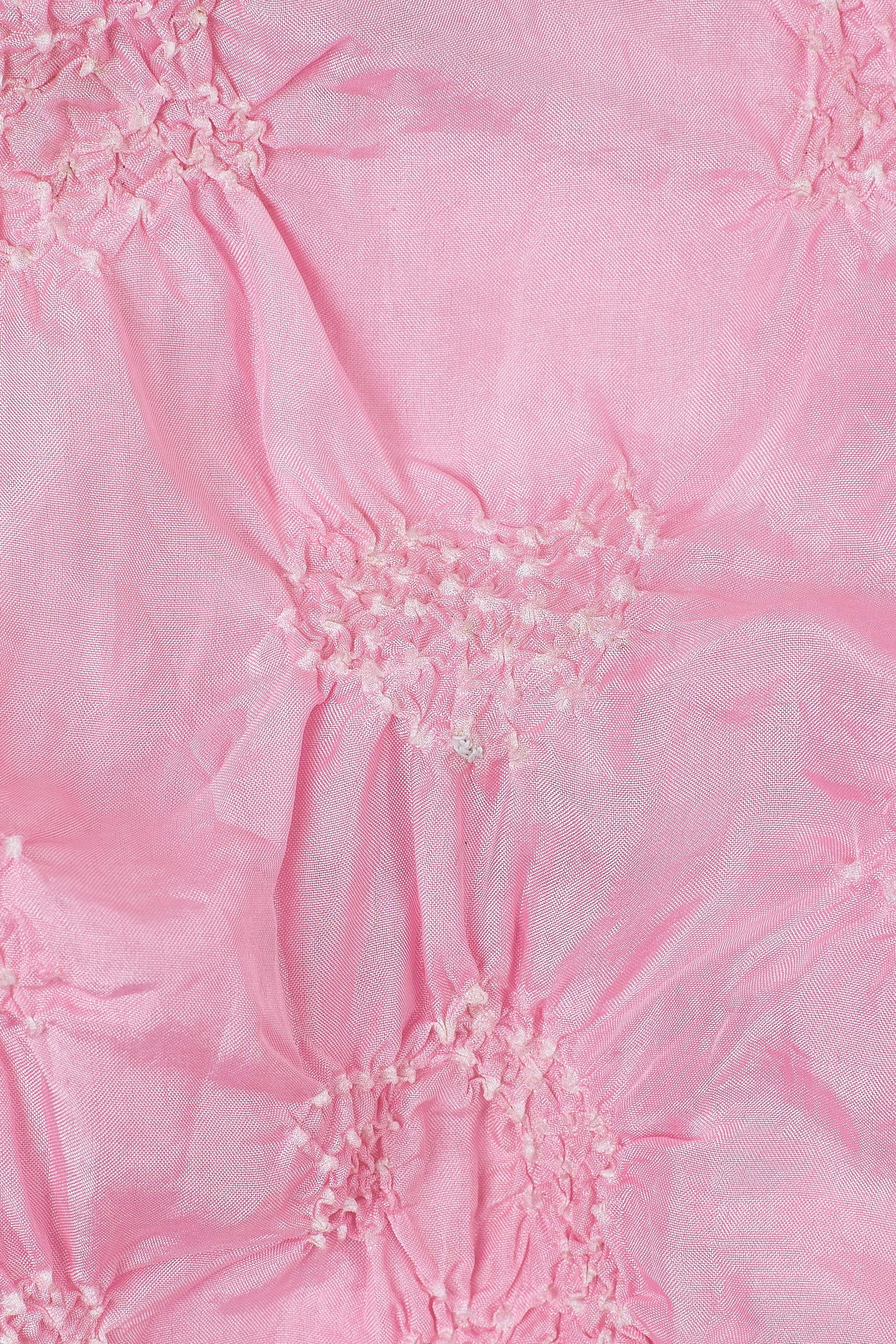 LIGHT PINK COLOUR BANDHANI SILK WOMEN'S SCARF