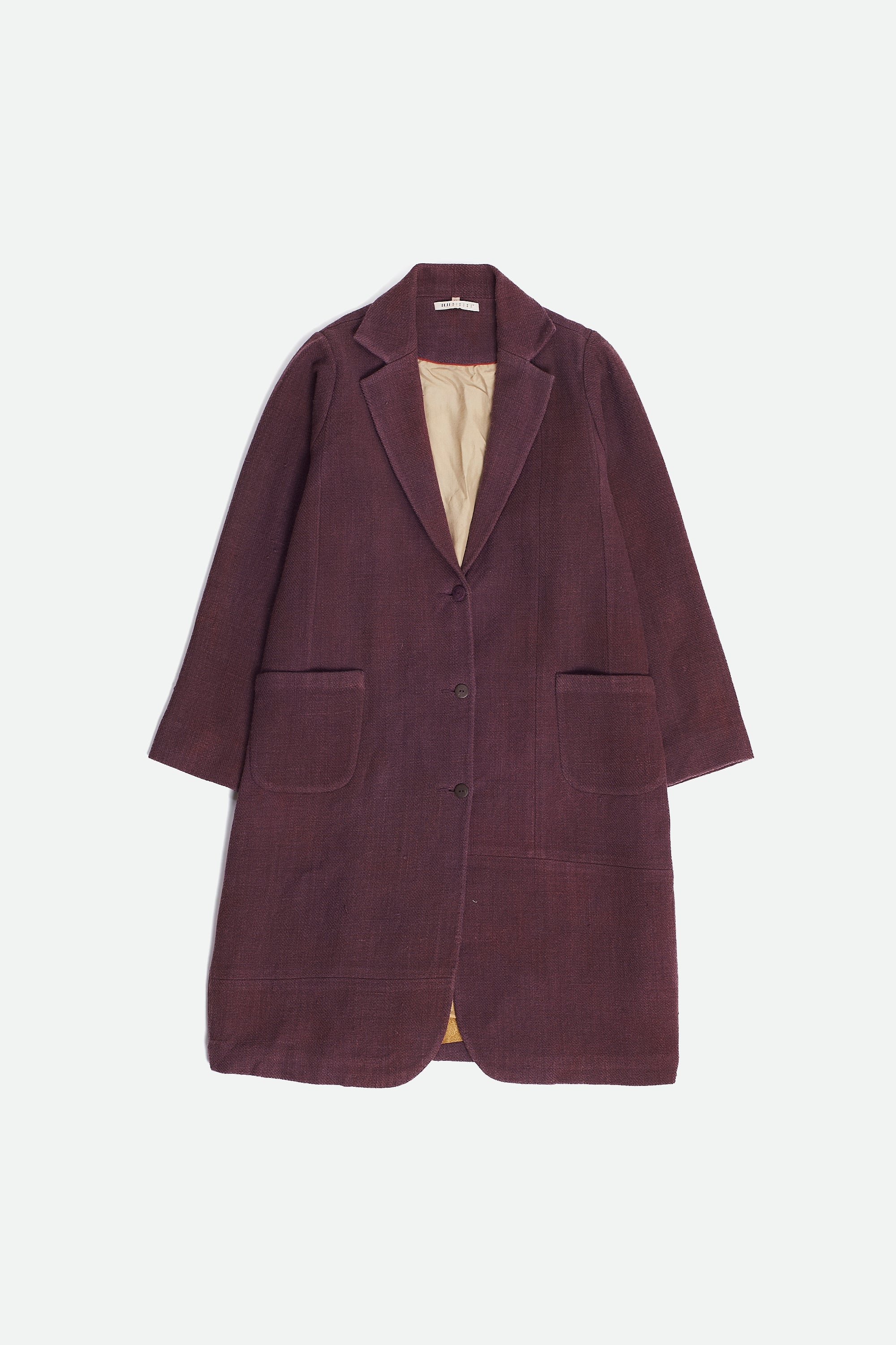 MEDIUM WINE MERINO WOOL JACKET