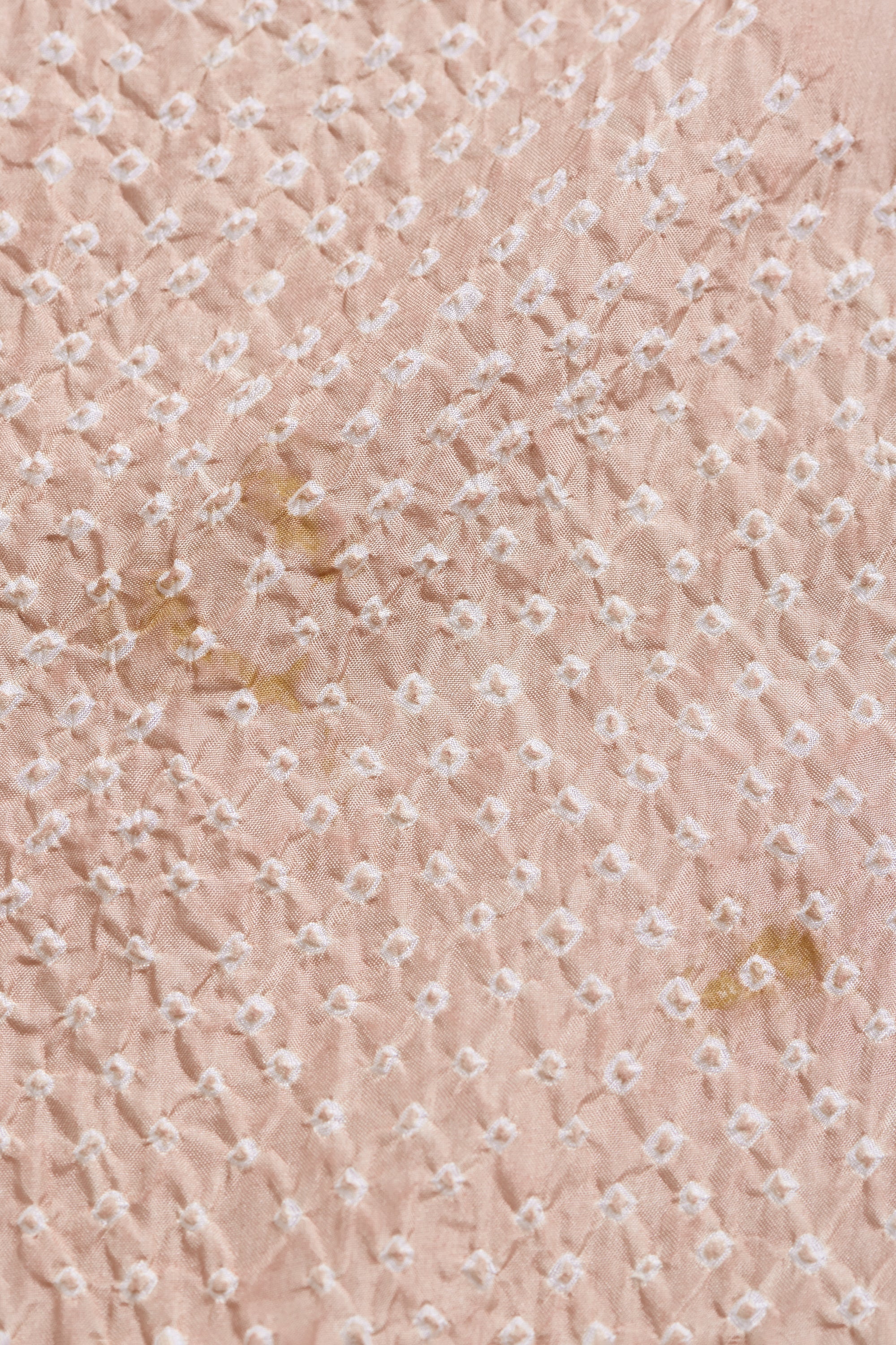 VINTAGE PINK SILK WITH BANDHANI SCARF