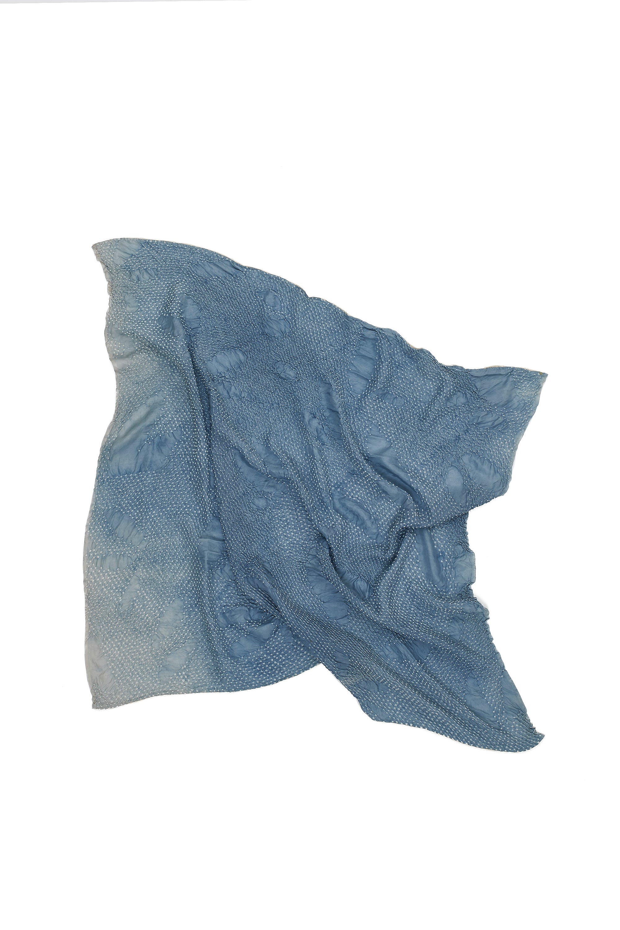 LIGHT INDIGO SILK BANDHANI SCARF