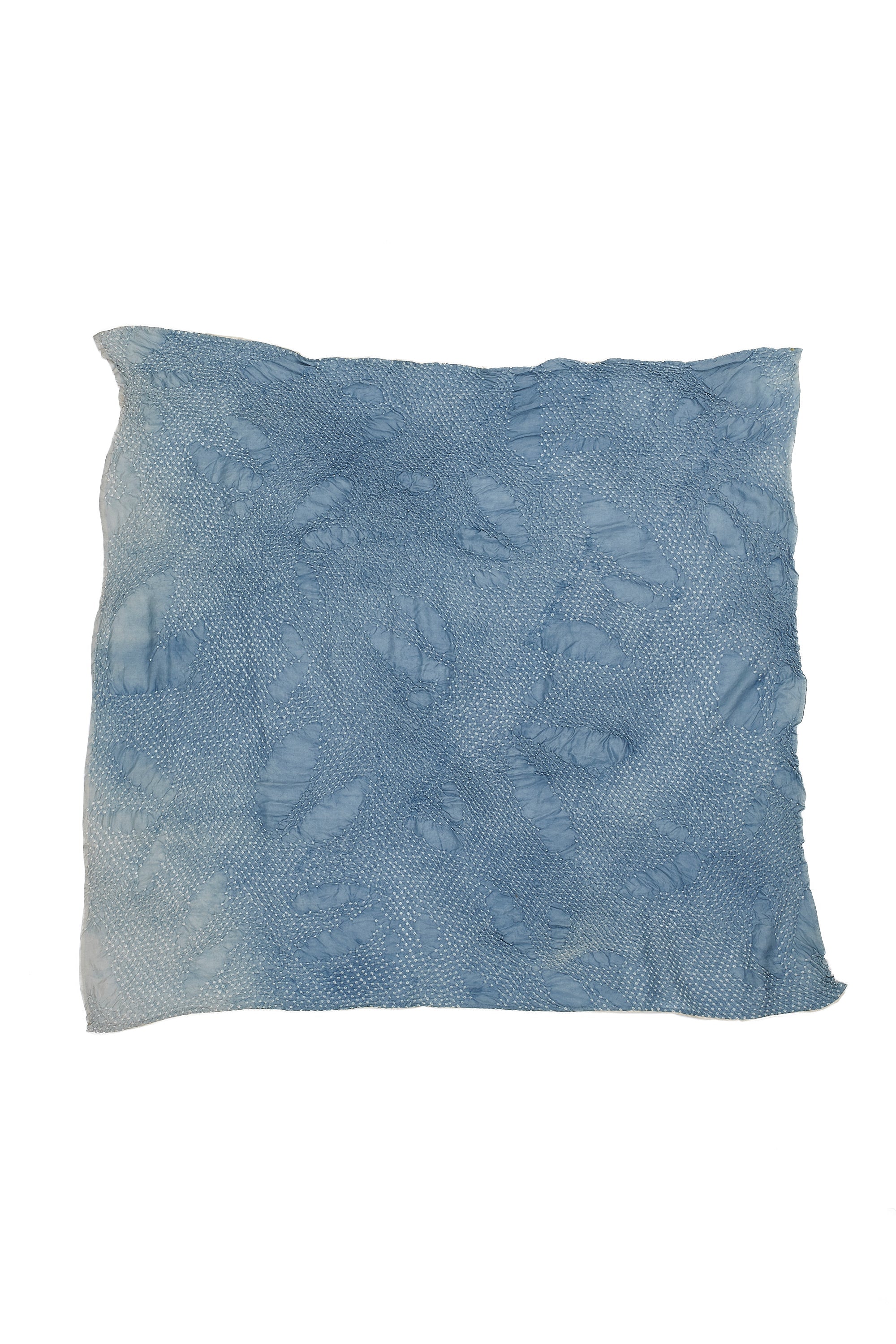 LIGHT INDIGO SILK BANDHANI SCARF