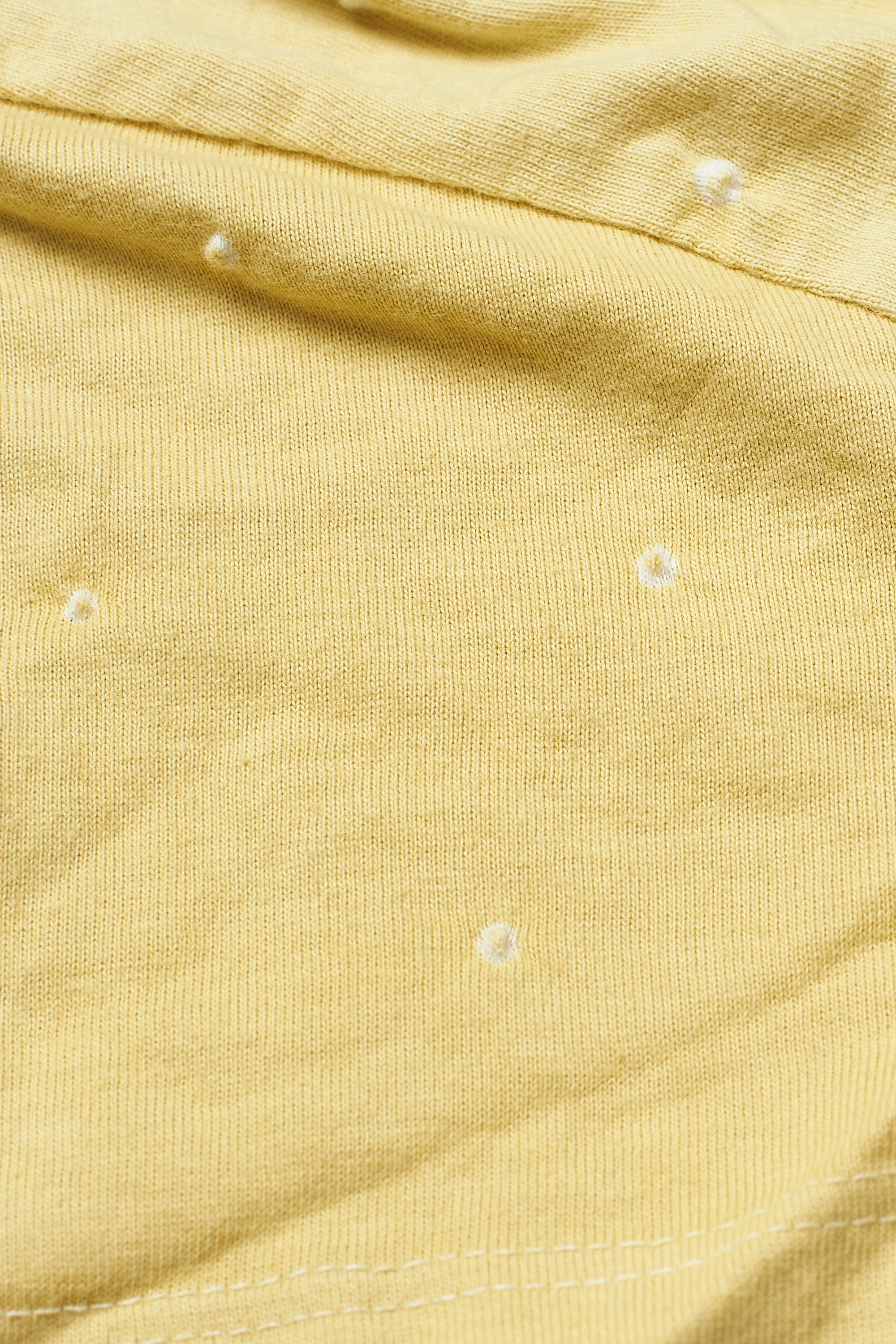 OCHRE YELLOW COTTON WITH BANDHANI T- SHIRT