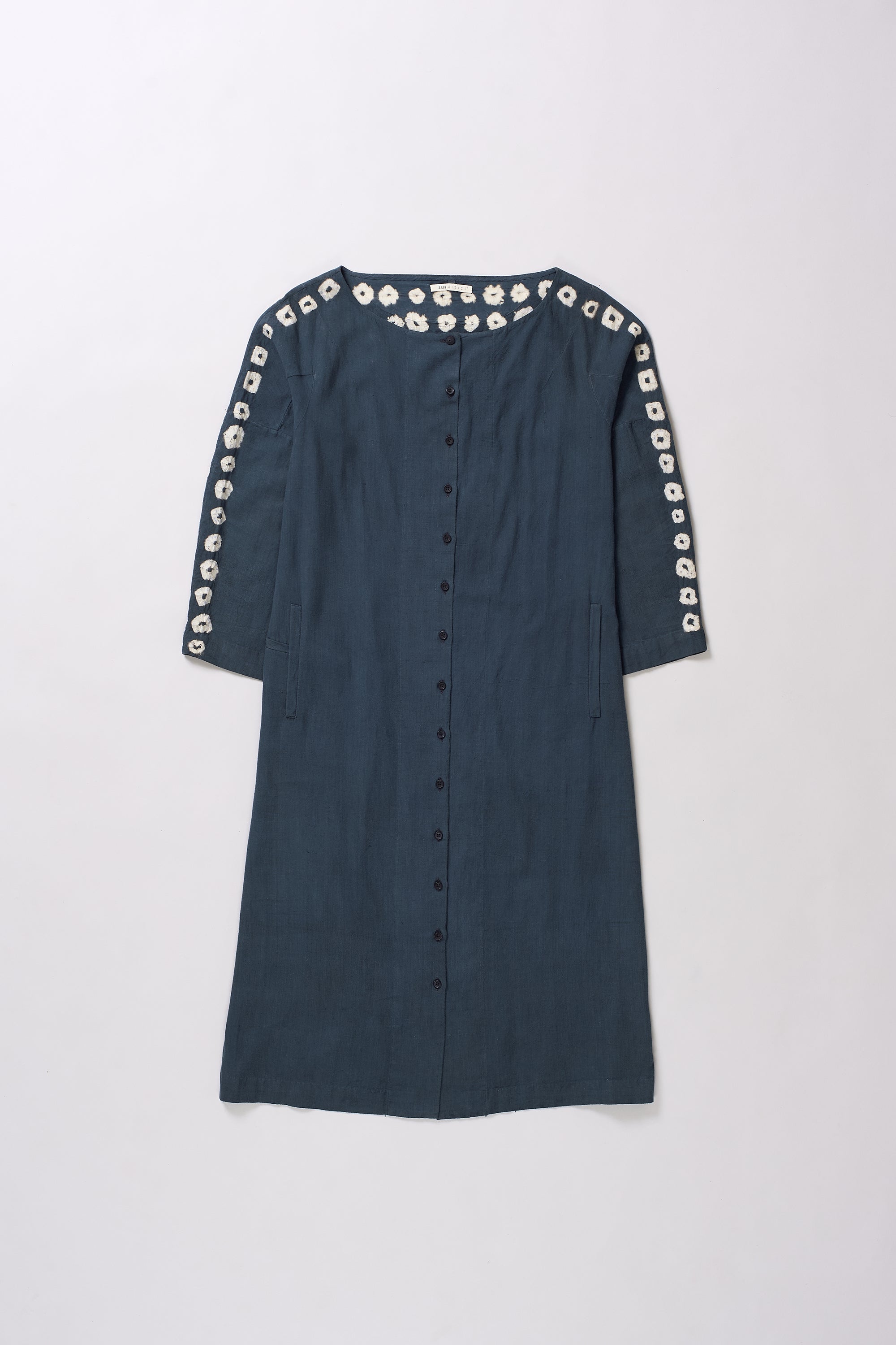 MIDNIGHT INDIGO COTTON WOMEN DRESS