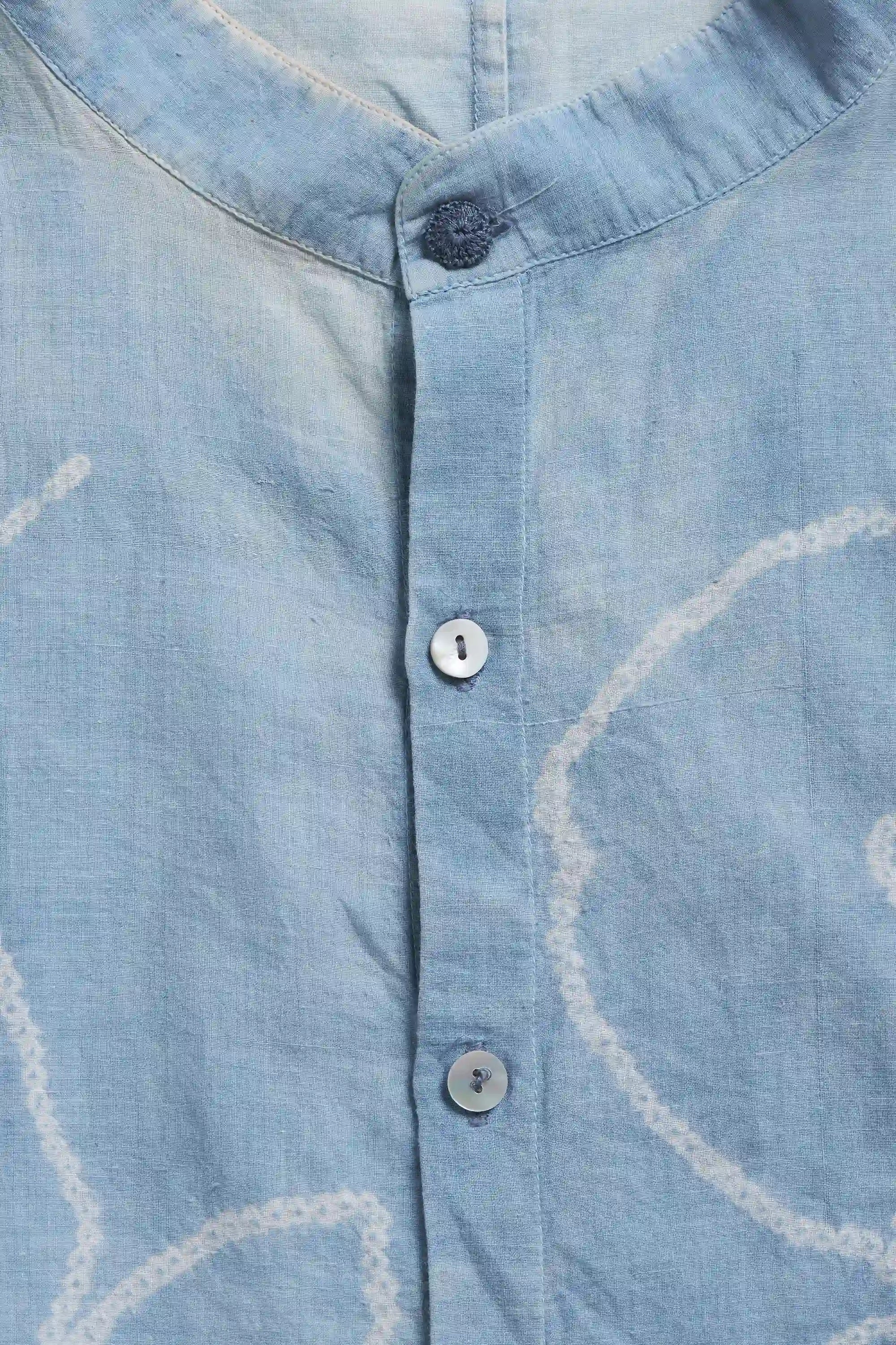 Hand Spun Cotton Bandhani Shirt