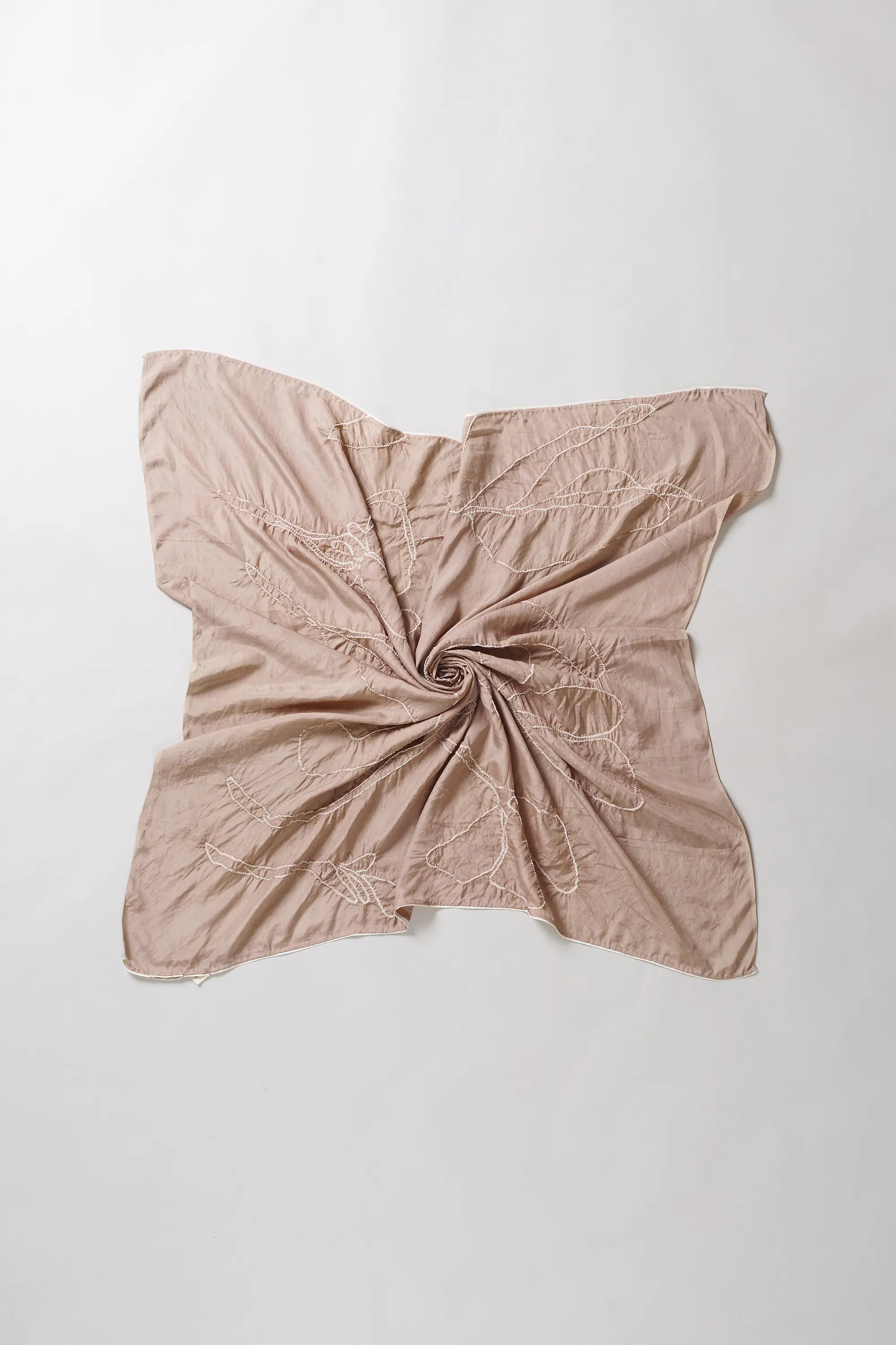Vintage Pink Silk Bandhani Sqlarge