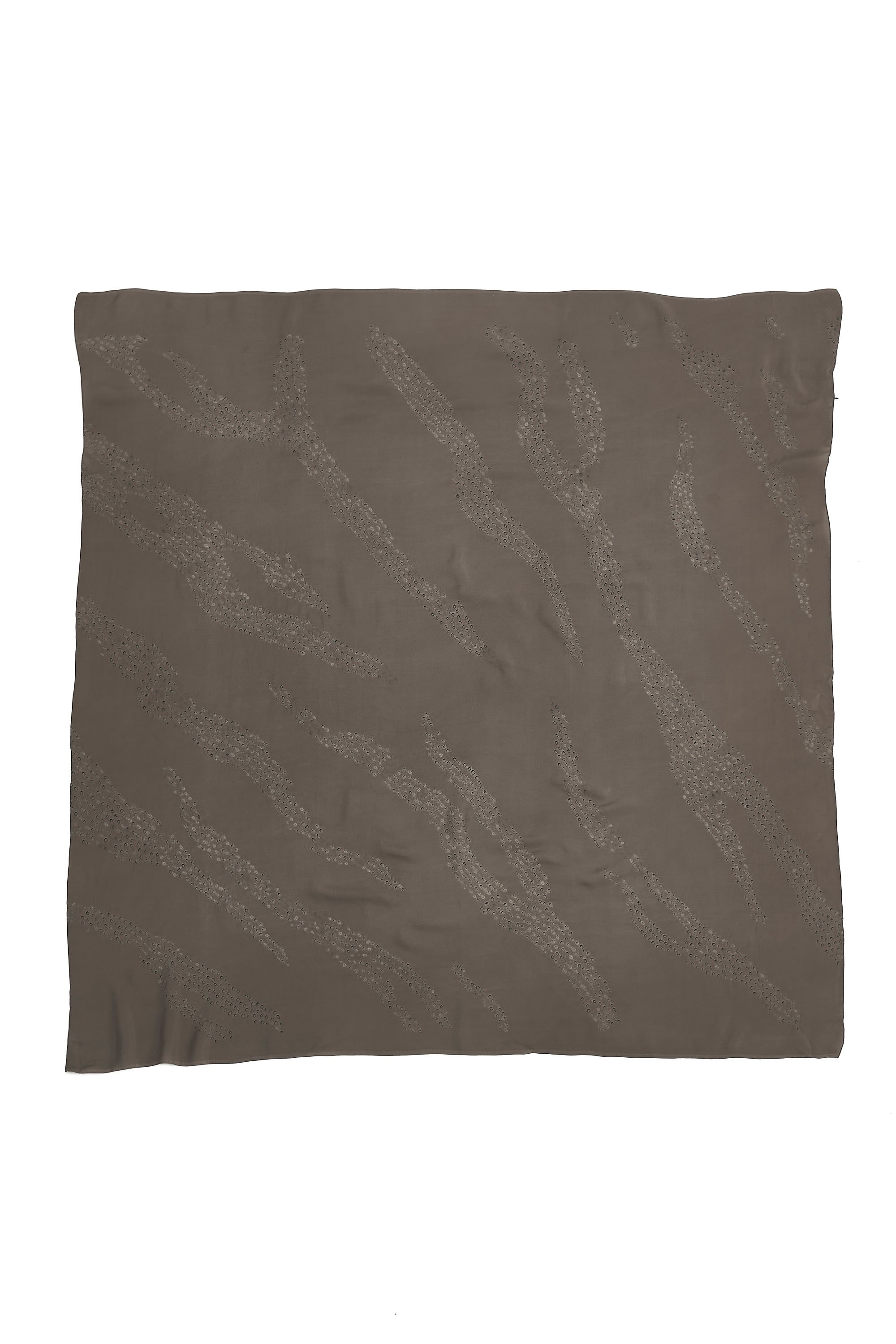 BANDHANI SCARF IN CHARCOAL COLOR