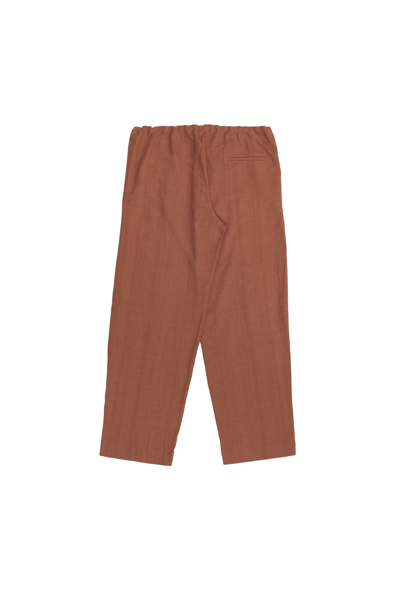 Red Organic Cotton Pants