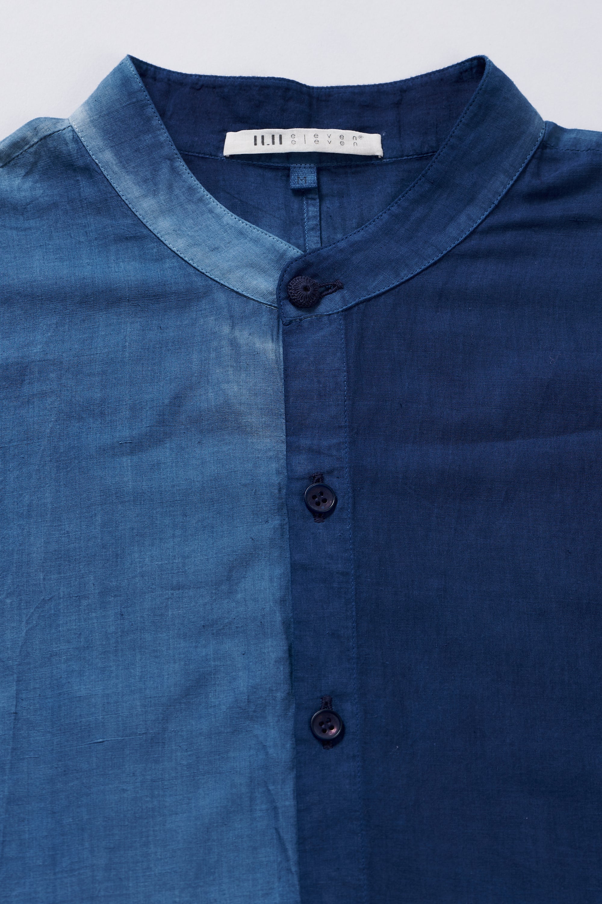 MEDIUM INDIGO COTTON  BANDHAN UNISEX SHIRT