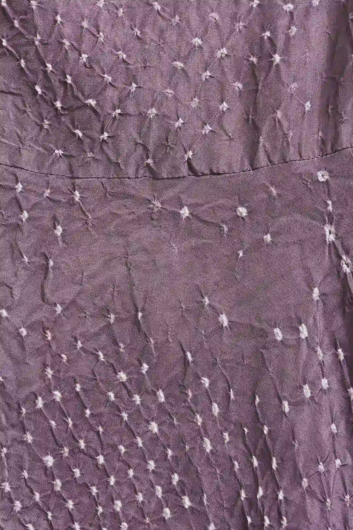 Jamun Silk Bandhani Women Dress