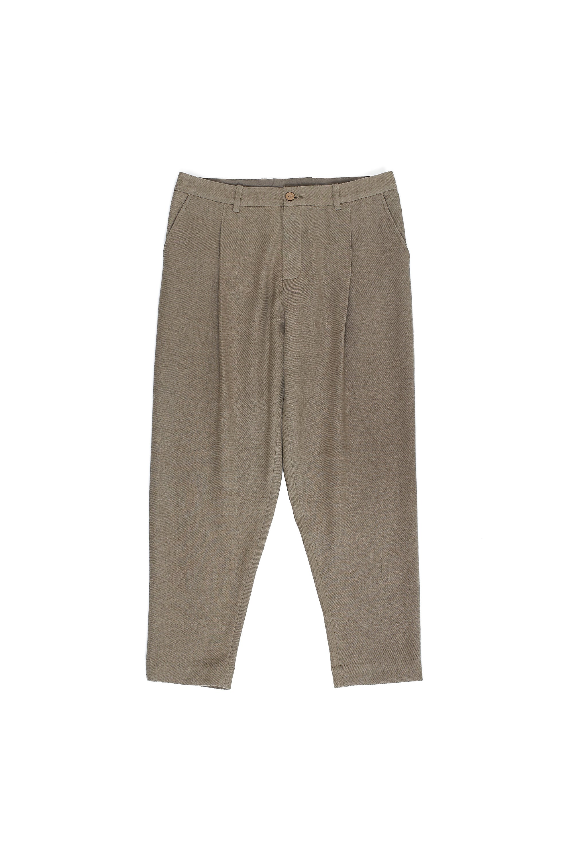 MERINO WOOL PANTS IN SMOKE COLOUR