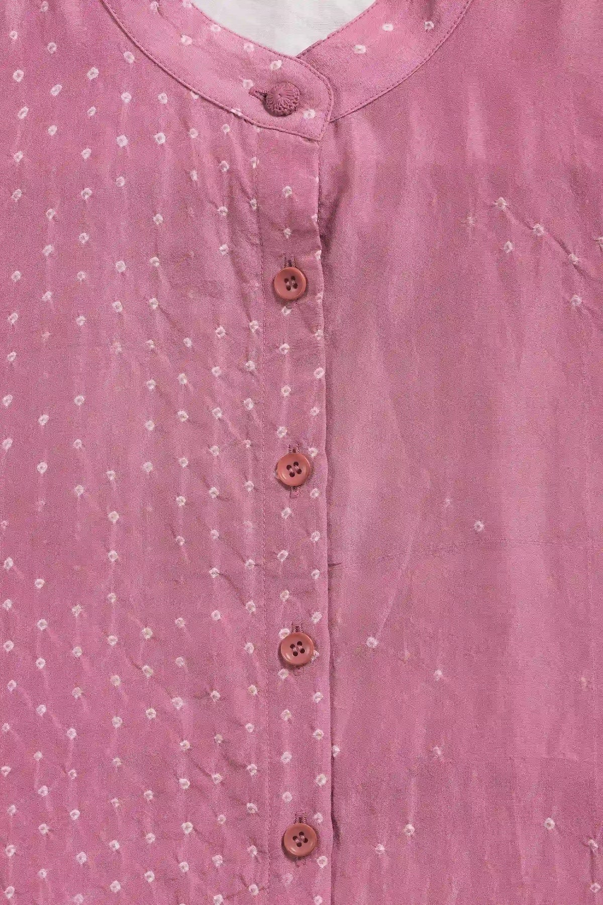 Fuchsia Pink Bandhani Shirt
