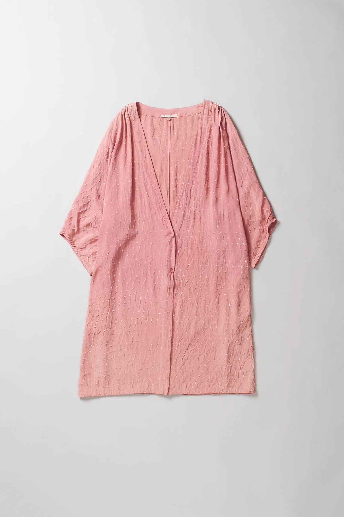 Chalk Pink Bandhani Silk Women'S Dress