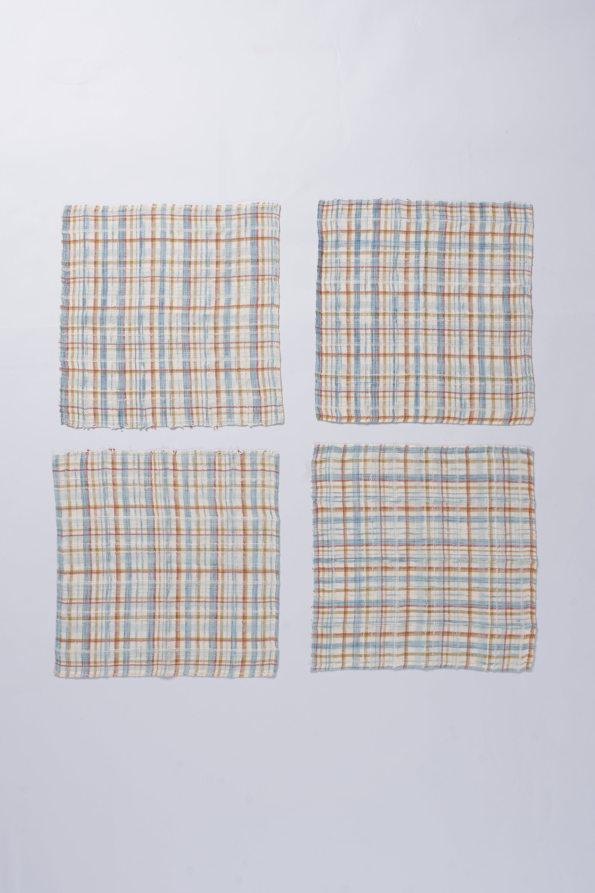 MULTI COLOR  CHECKS NAPKIN ORGANIC COTTON