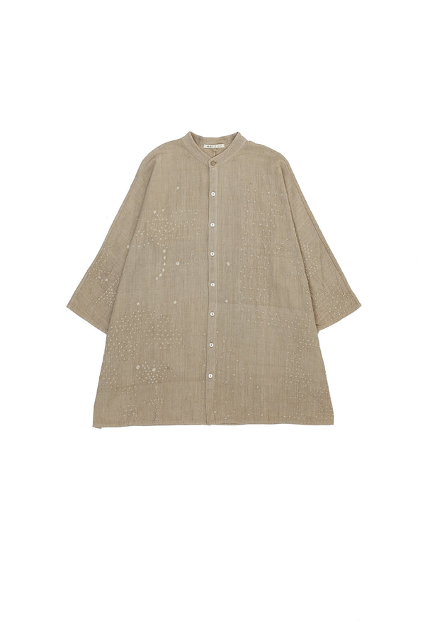 ORGANIC COTTON SHIRT WITH INDIGENOUS HAND TIE & DYE