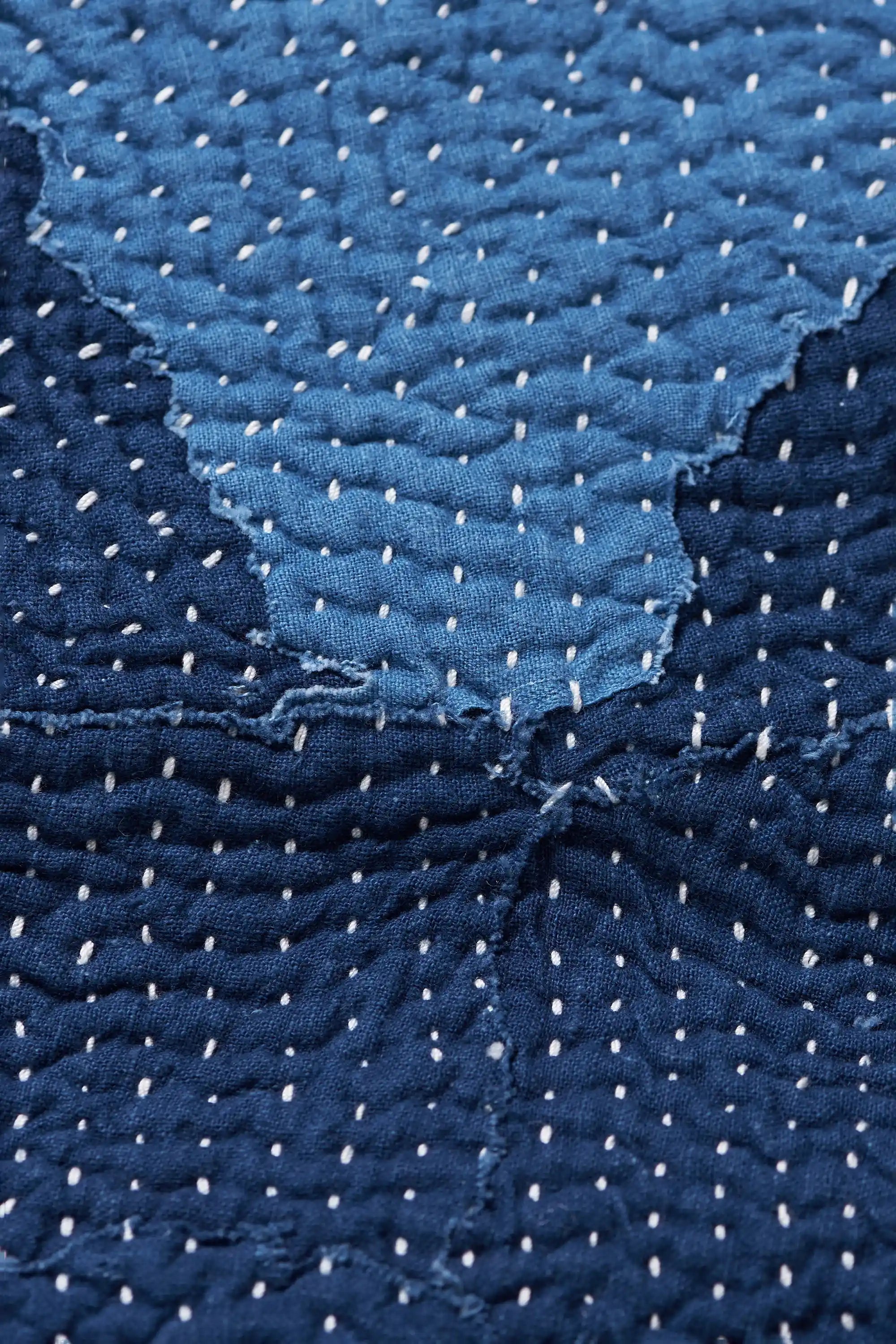 Fabric close-up with patchwork