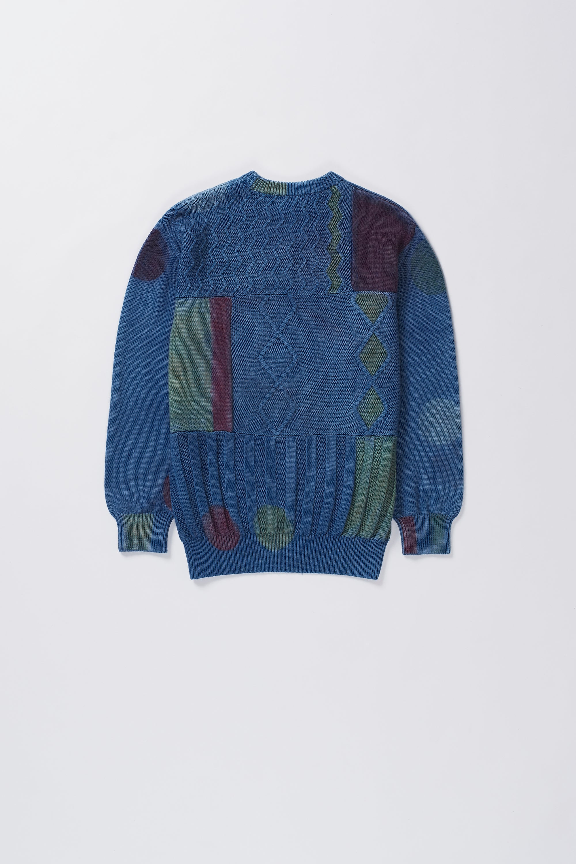 MEDIUM INDIGO WOOL UNISEX SWEATER