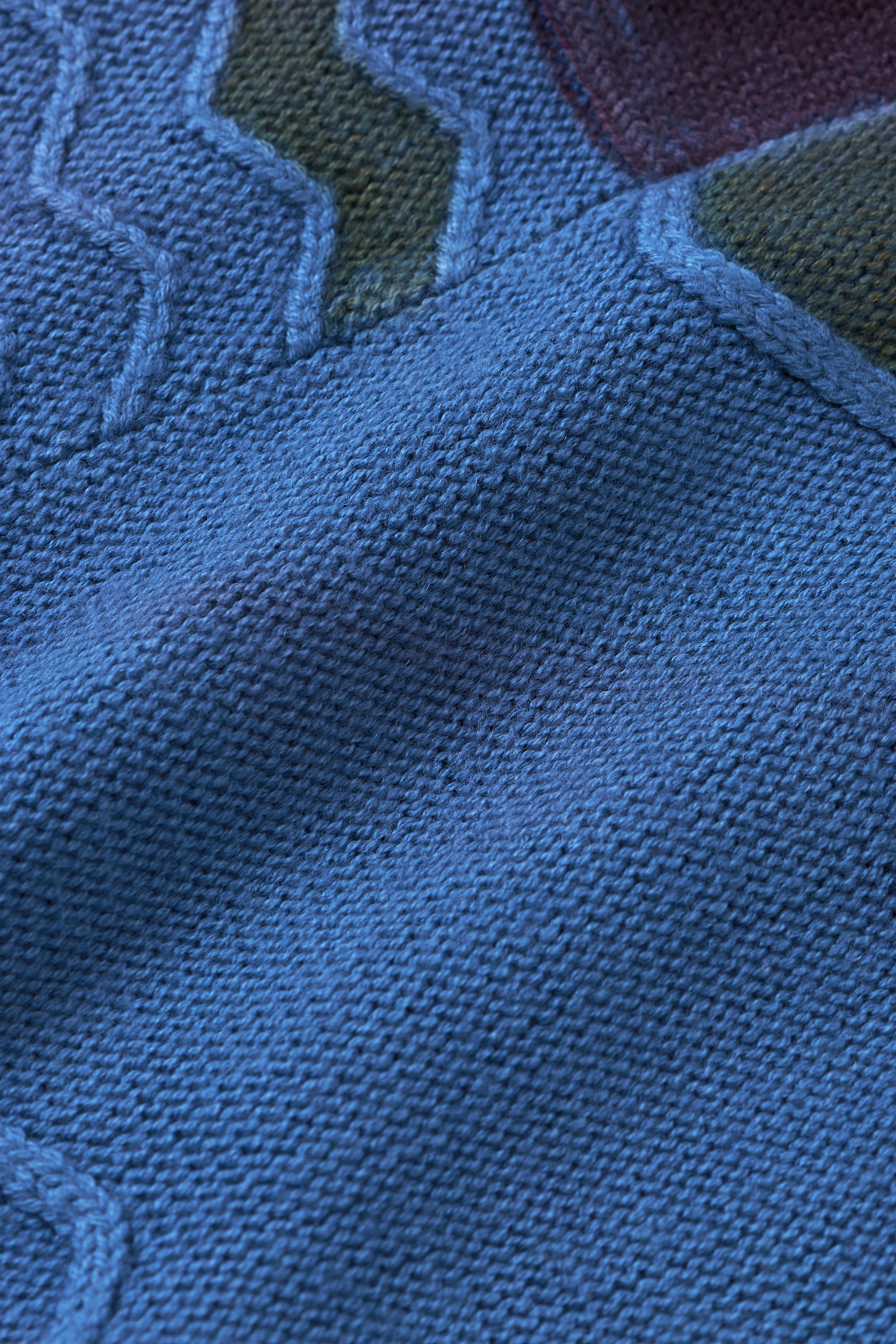 MEDIUM INDIGO WOOL UNISEX SWEATER