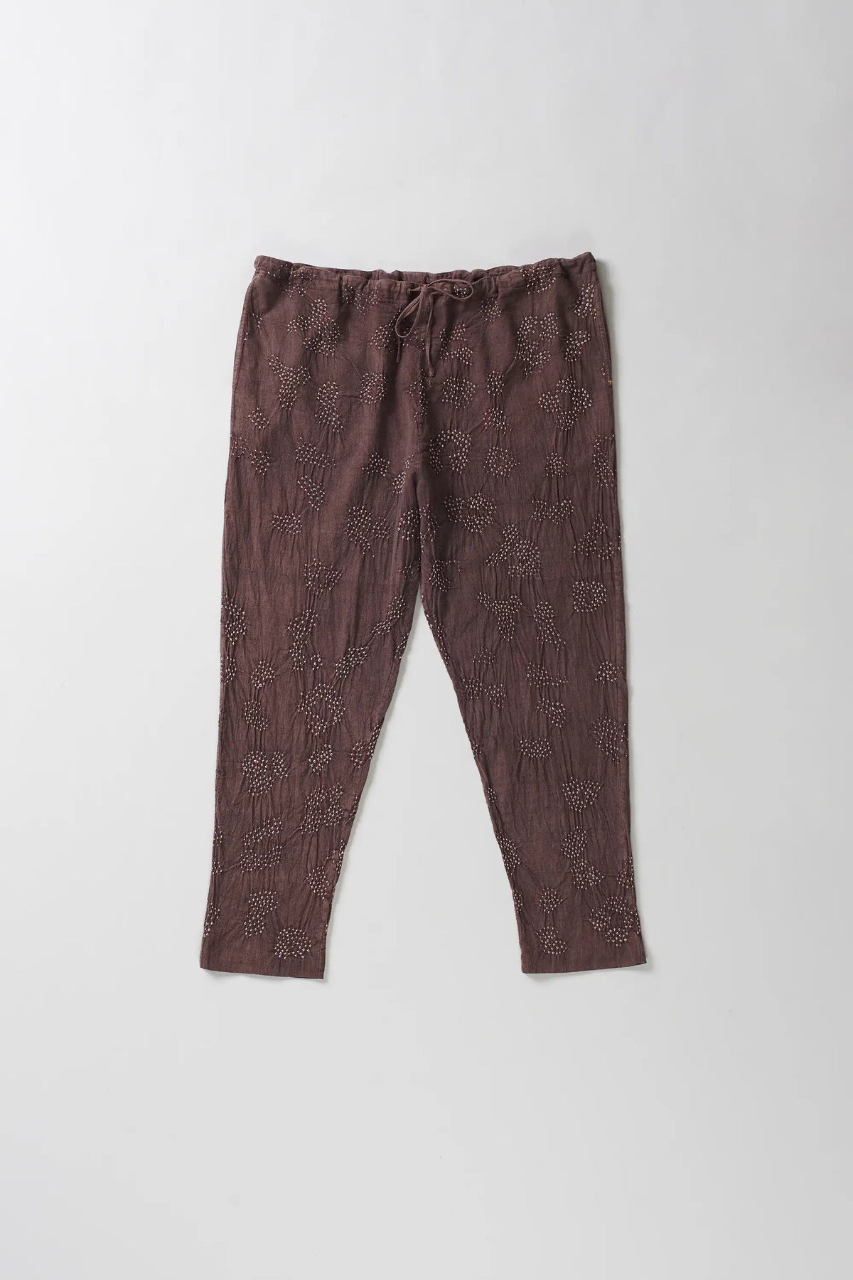 Bandhani Pants in Burnt Umber