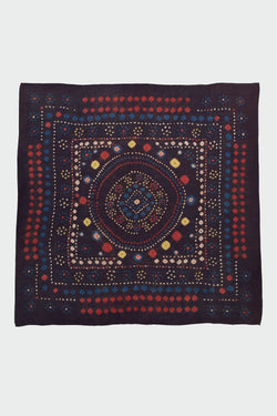 MULTICOLOR BANDHANI SILK SCARF