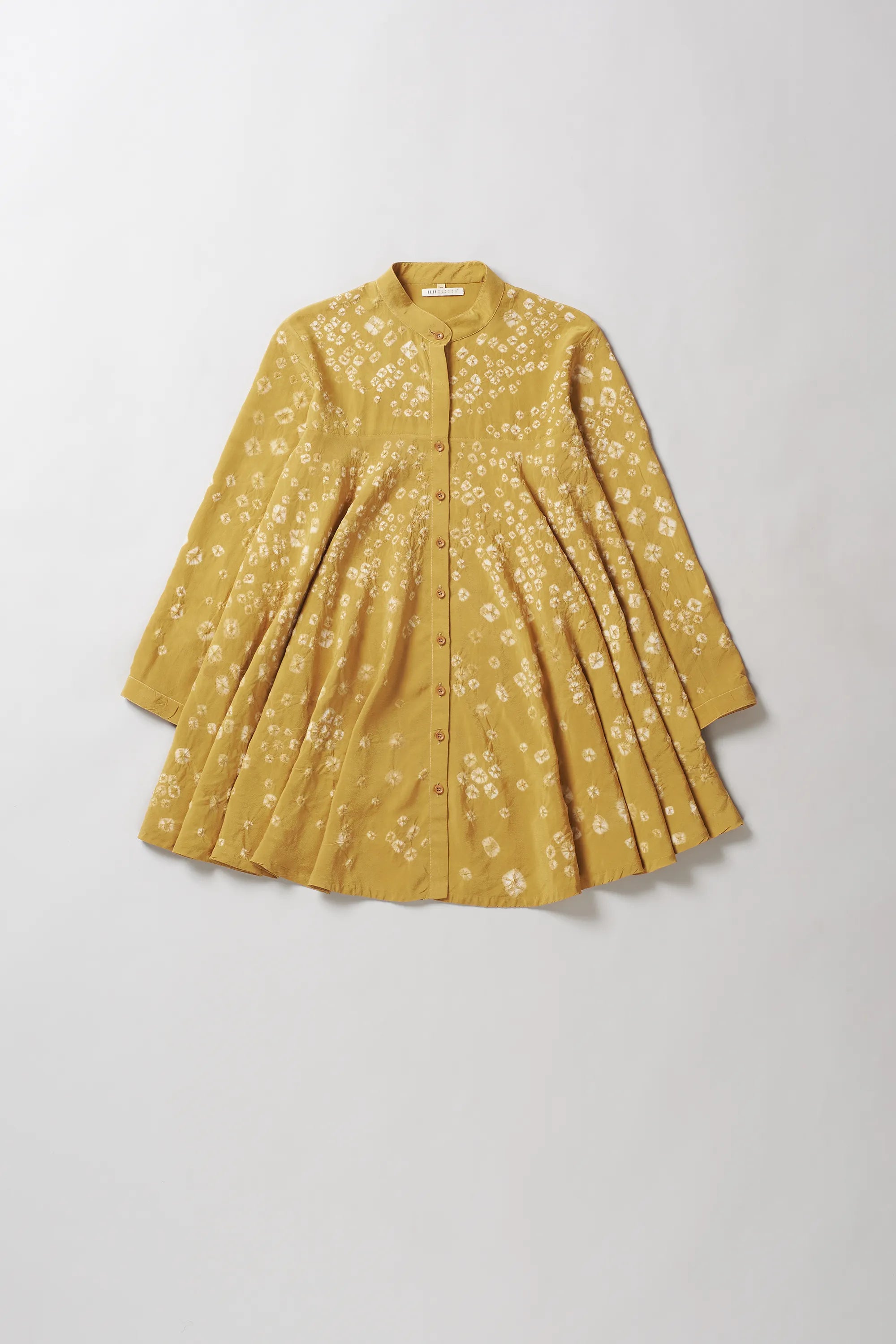 Flared Silk Bandhani Shirt