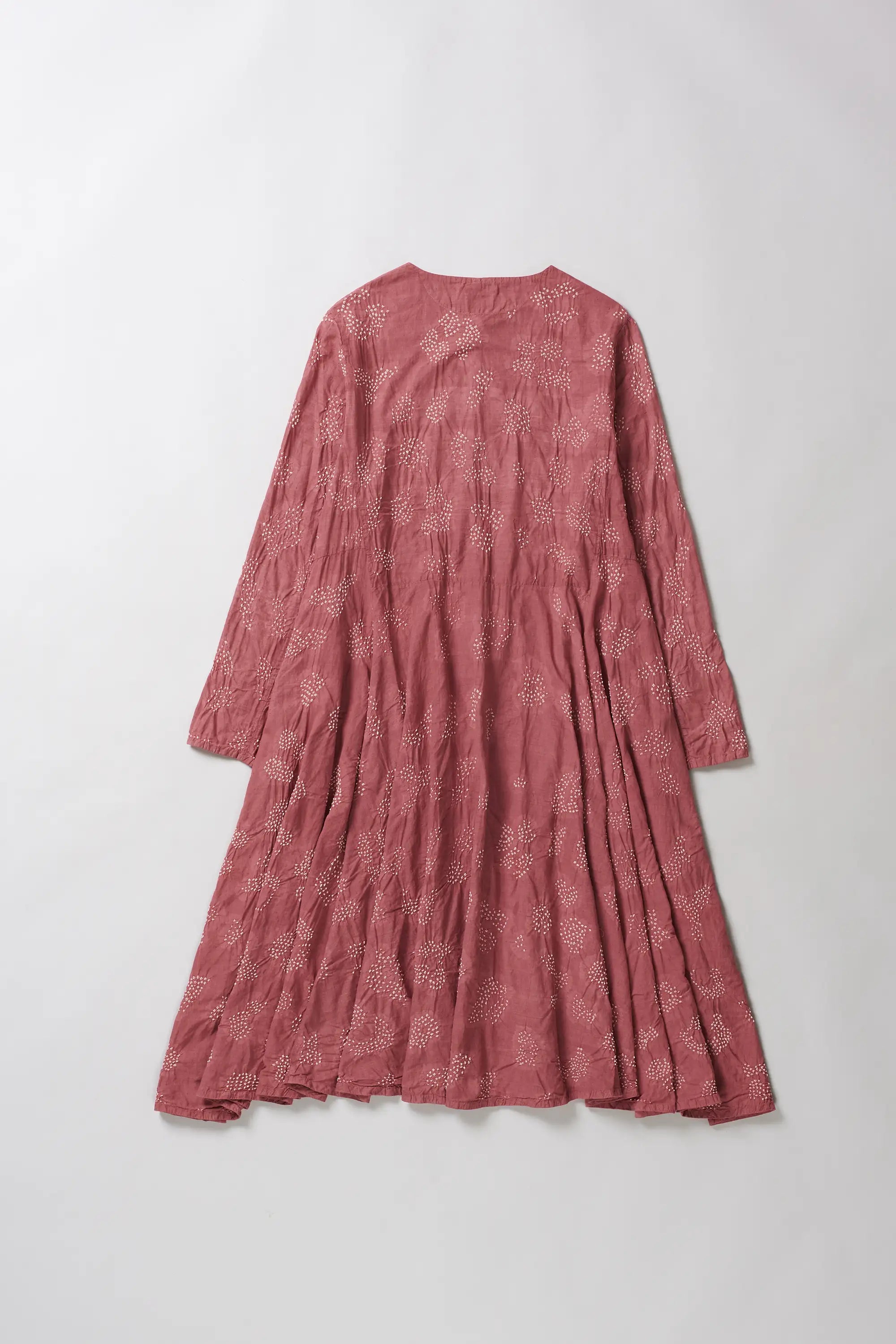 Flared Long Dress with Bandhani