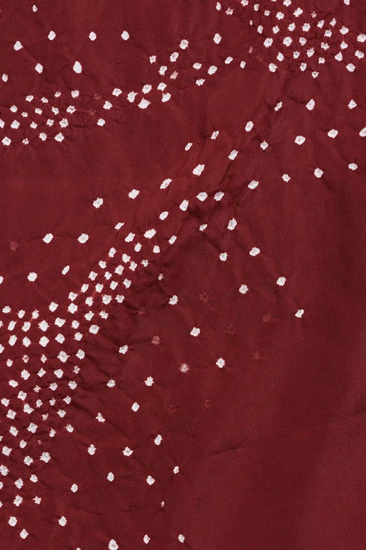 Red Bandhani Silk Dress