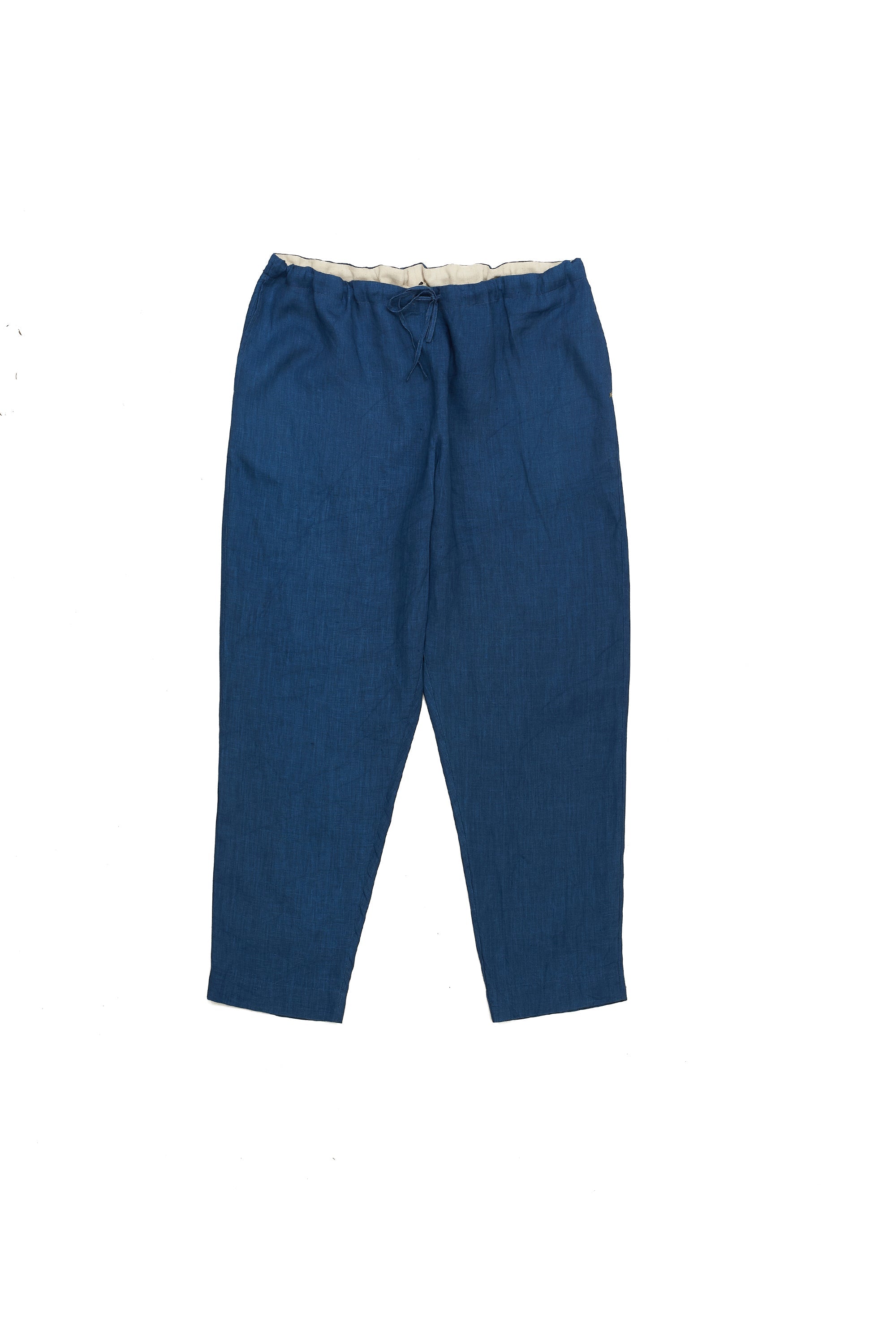 LOOSE-FIT STRING PANTS IN NATURAL INDIGO