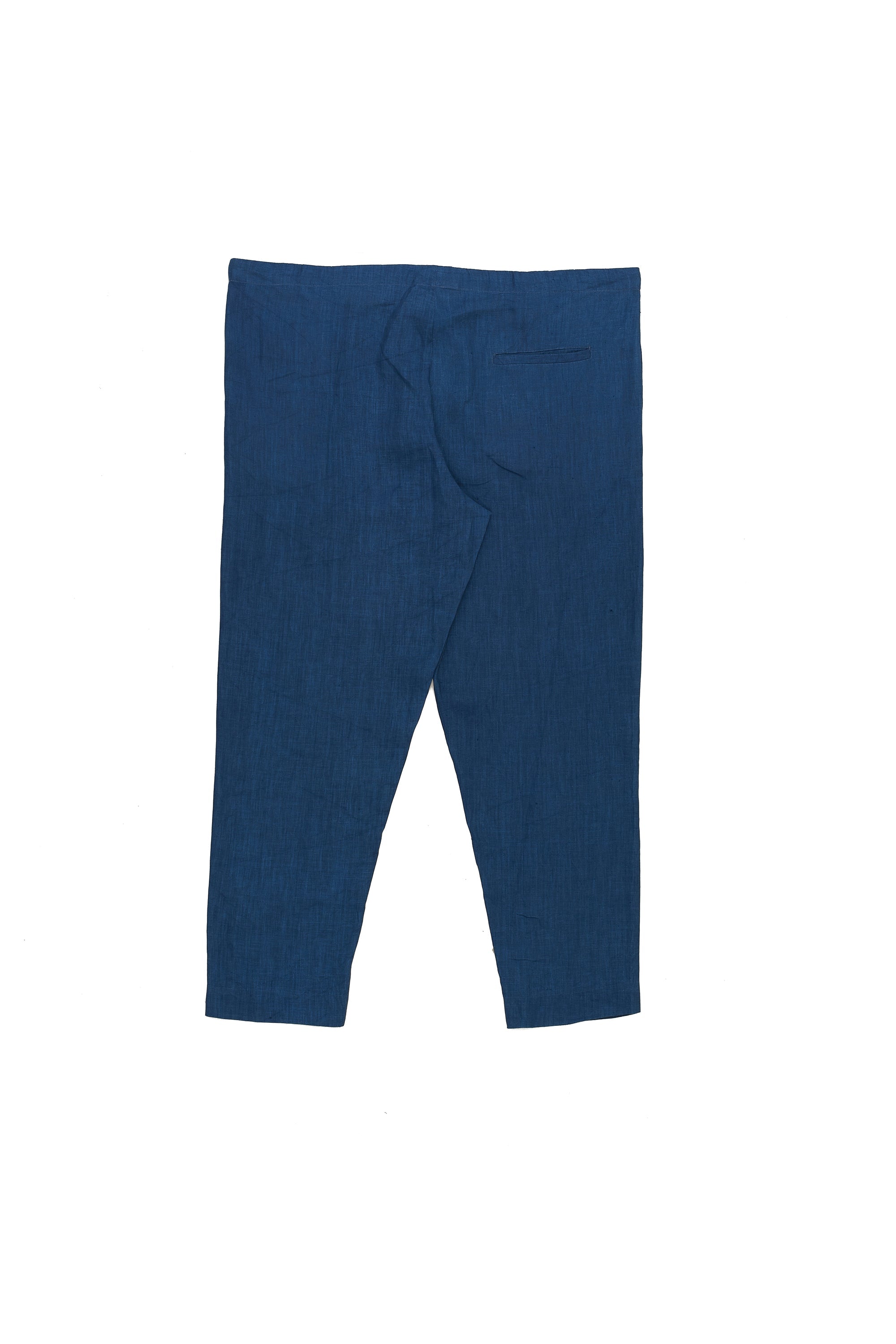 LOOSE-FIT STRING PANTS IN NATURAL INDIGO