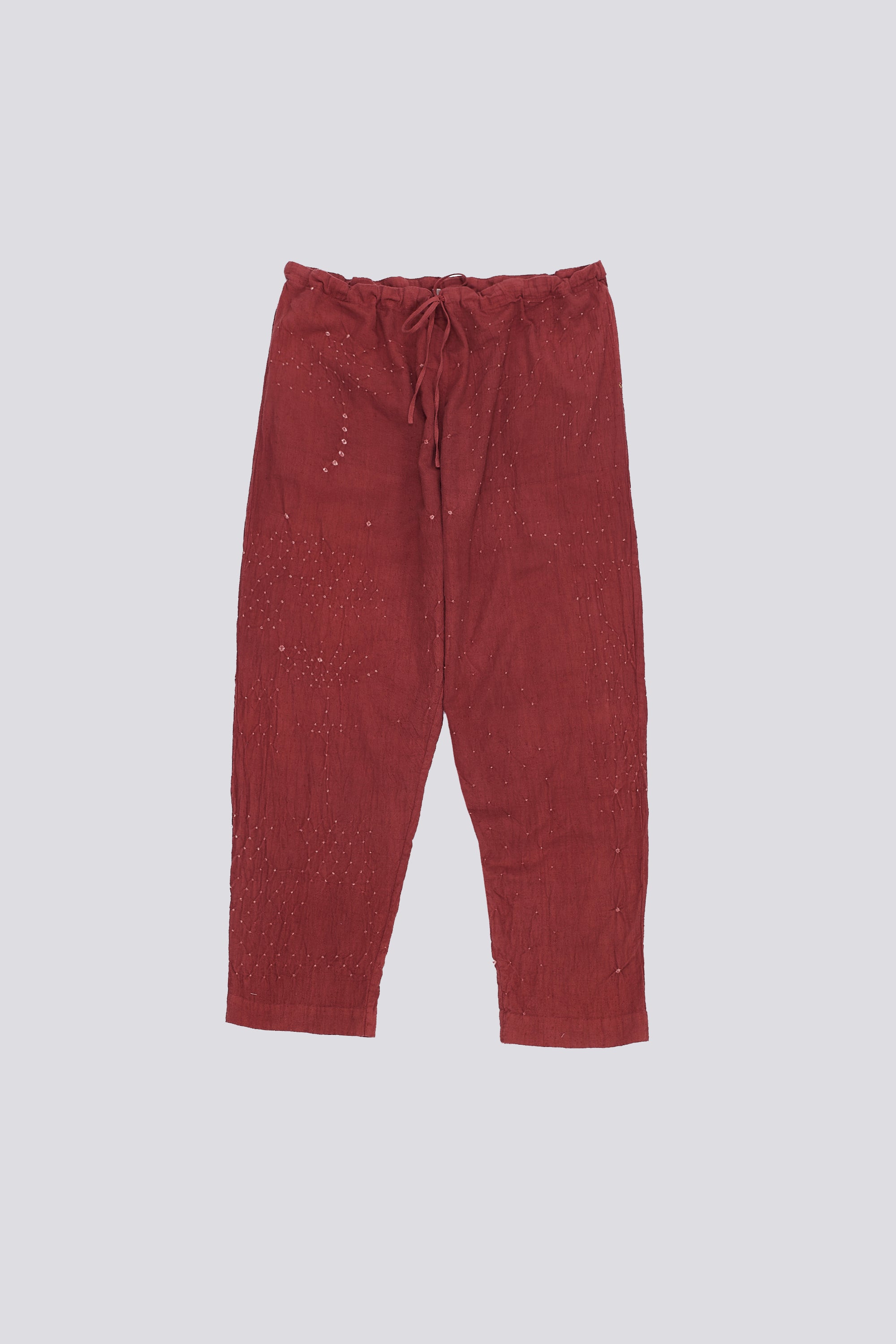 CRIMSON PINK COTTON BANDHANI PANT