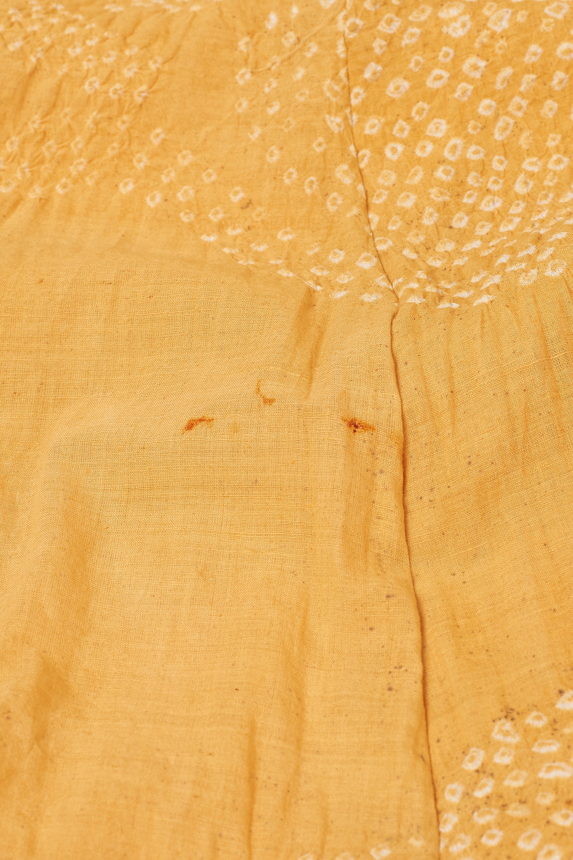 MANGO YELLOW COTTON BANDHANI WOMEN DRESS