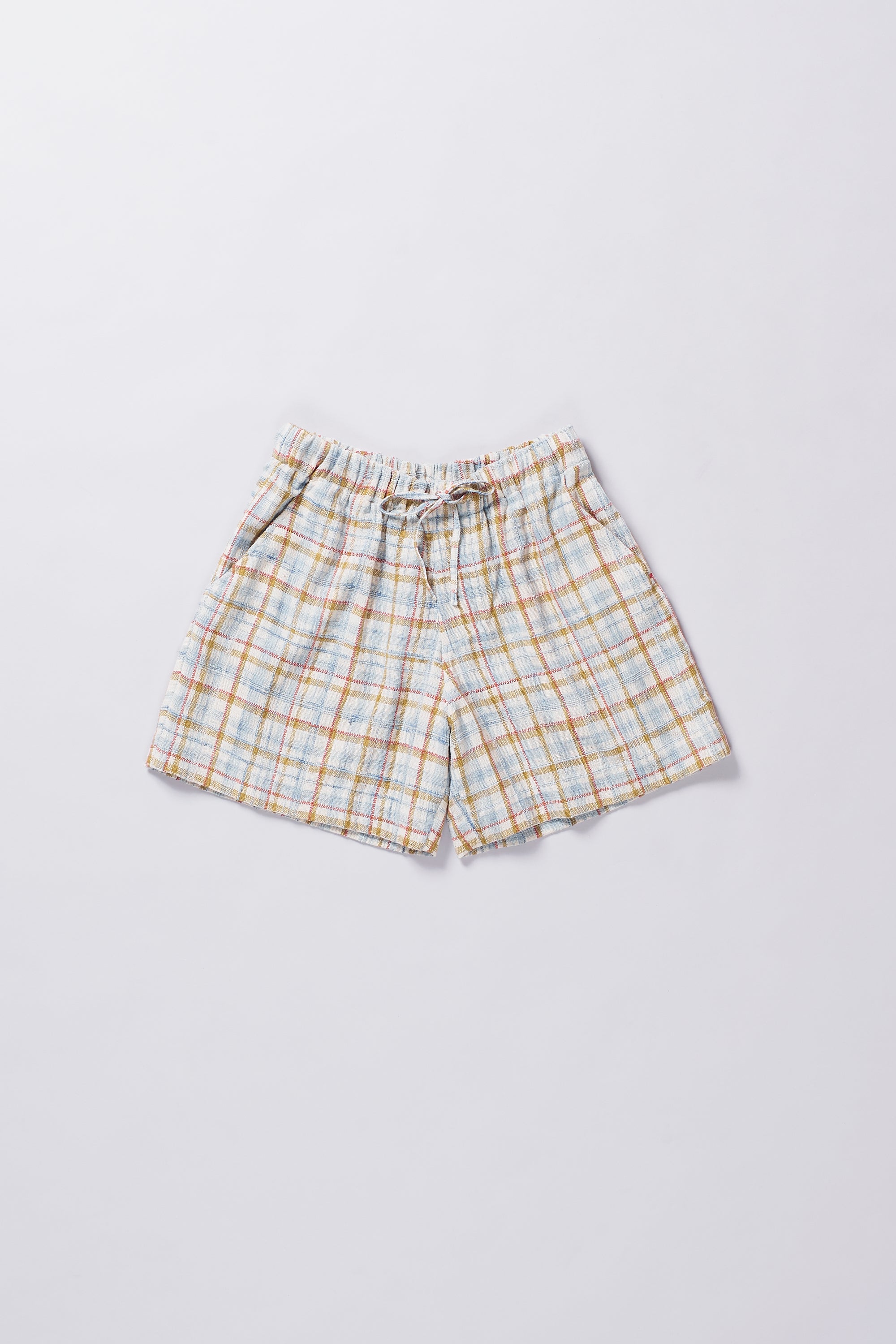 MULTI COLOR HAND WOVEN CHECKS- SHORTS