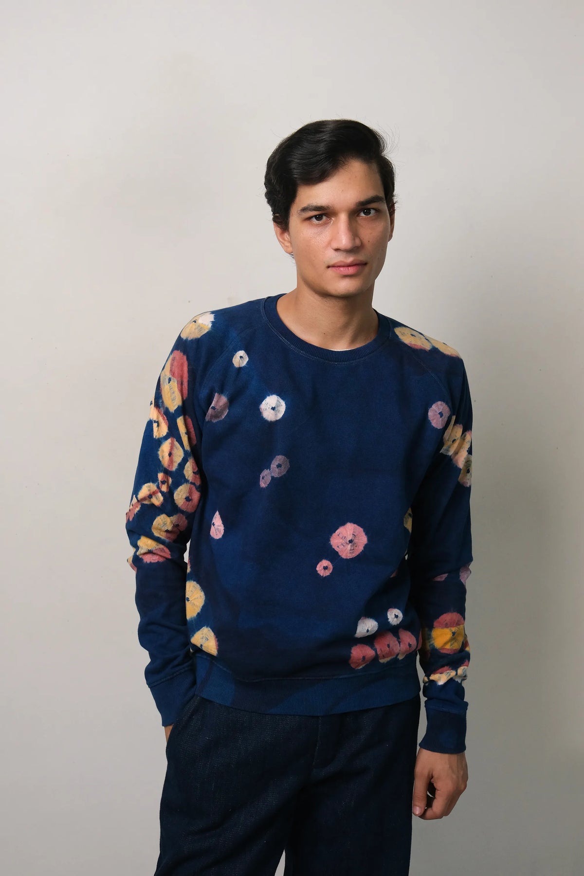 Handpainted Bandhani Sweatshirt