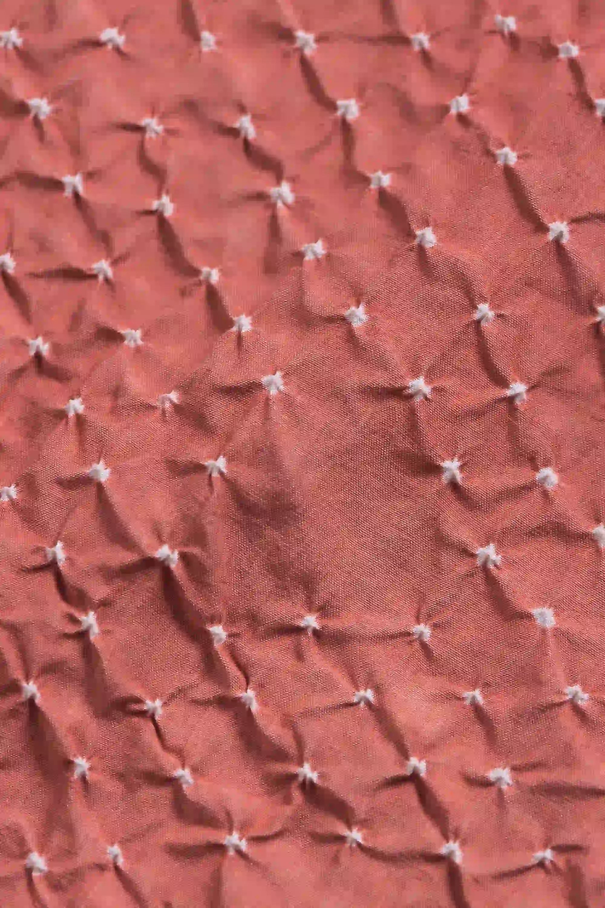 Rouge Pink Bandhani Silk Top