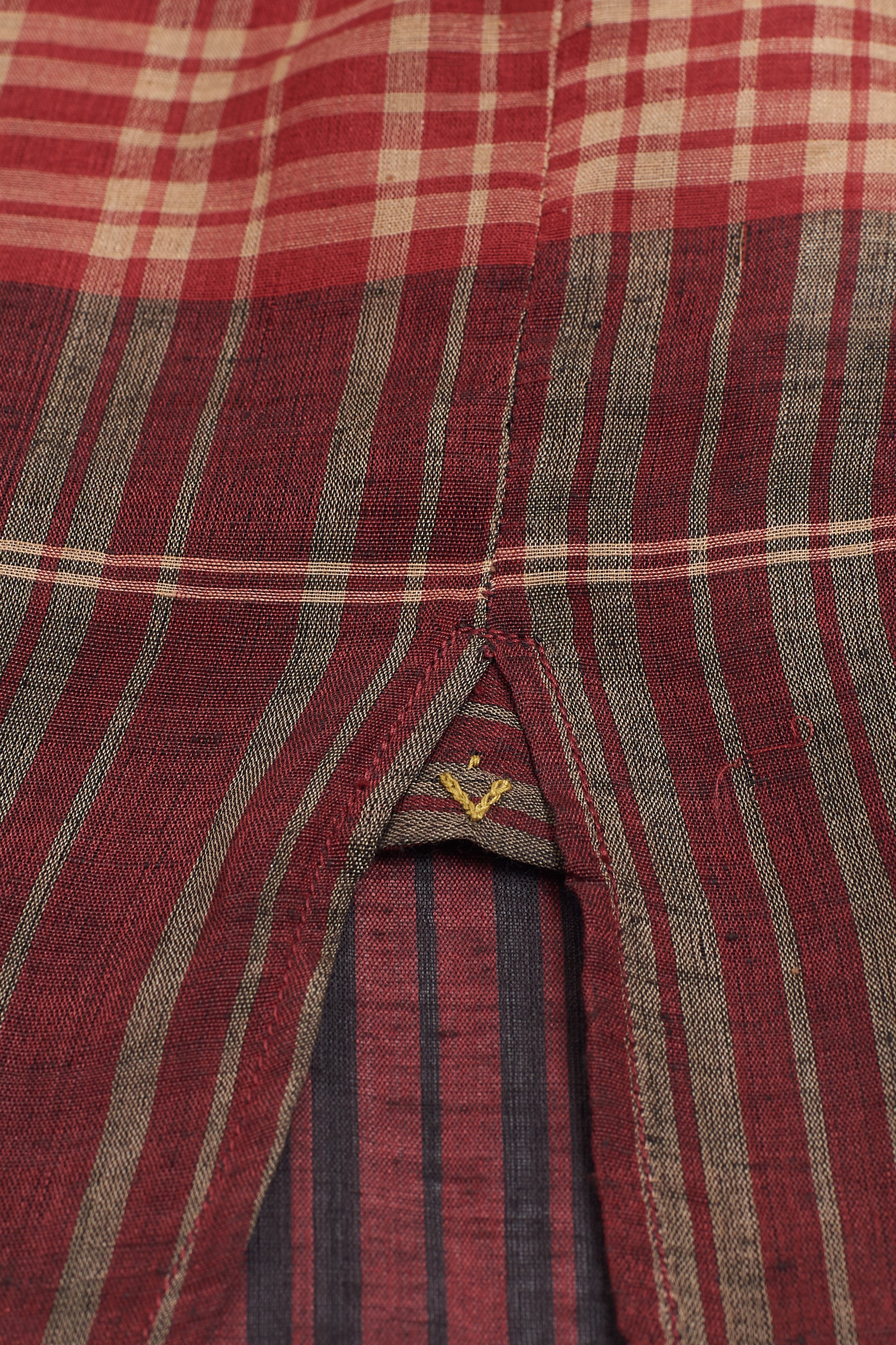 MULTI-COLOUR YARN DYED CHECKS JAMDANI SHIRT KURTA