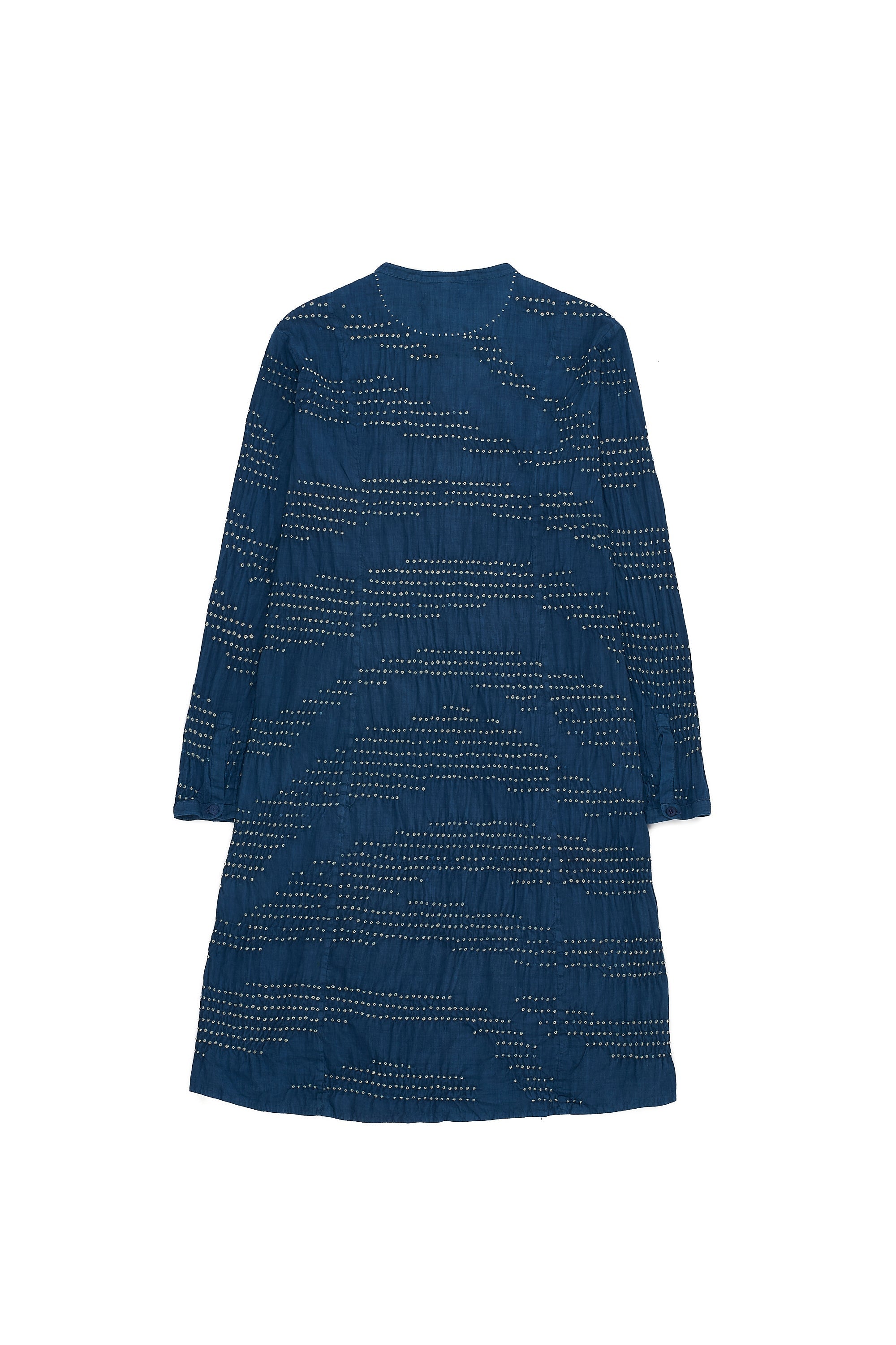 MEDIUM INDIGO COTTON BANDHANI WOMEN'S DRESS