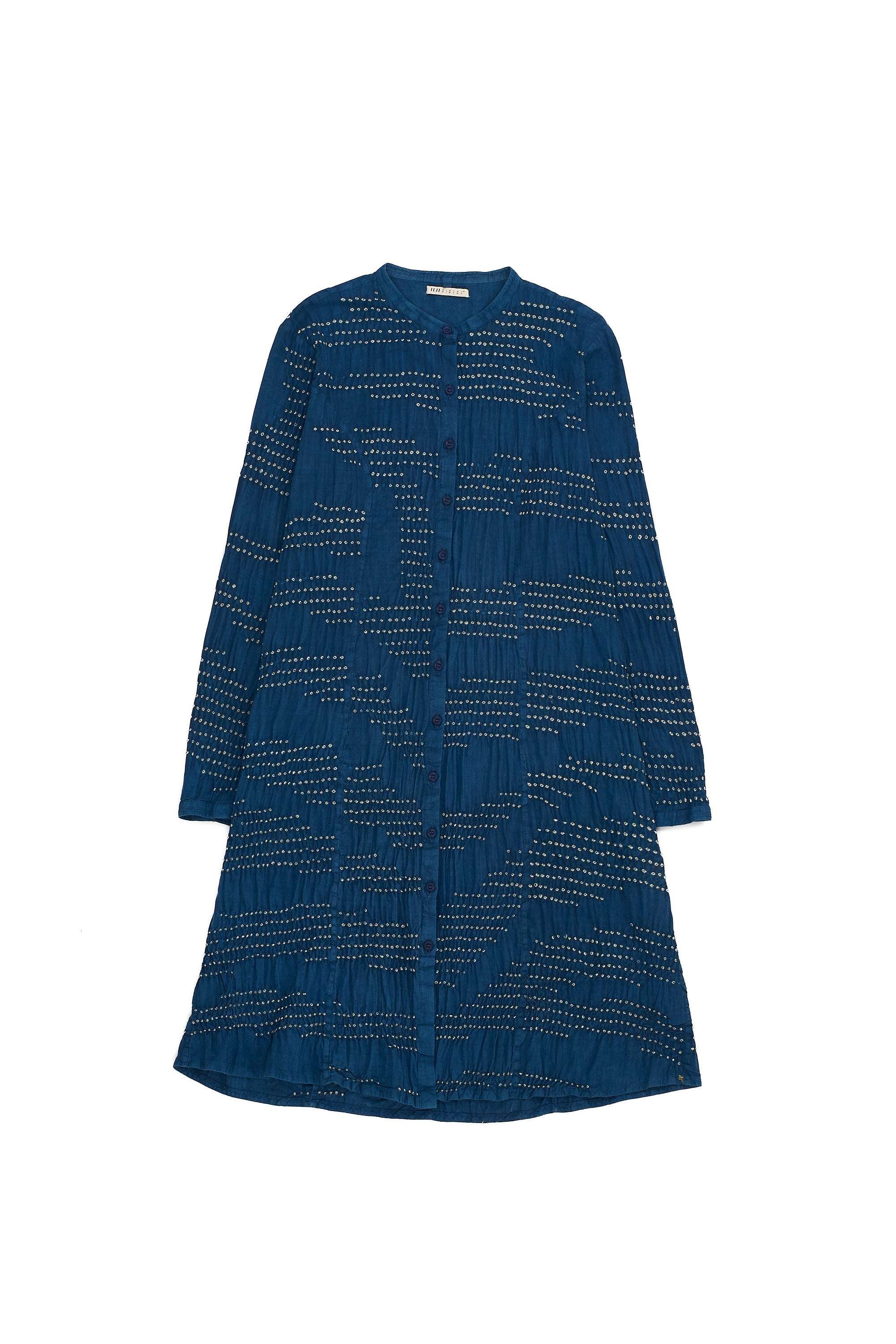 MEDIUM INDIGO COTTON BANDHANI WOMEN'S DRESS