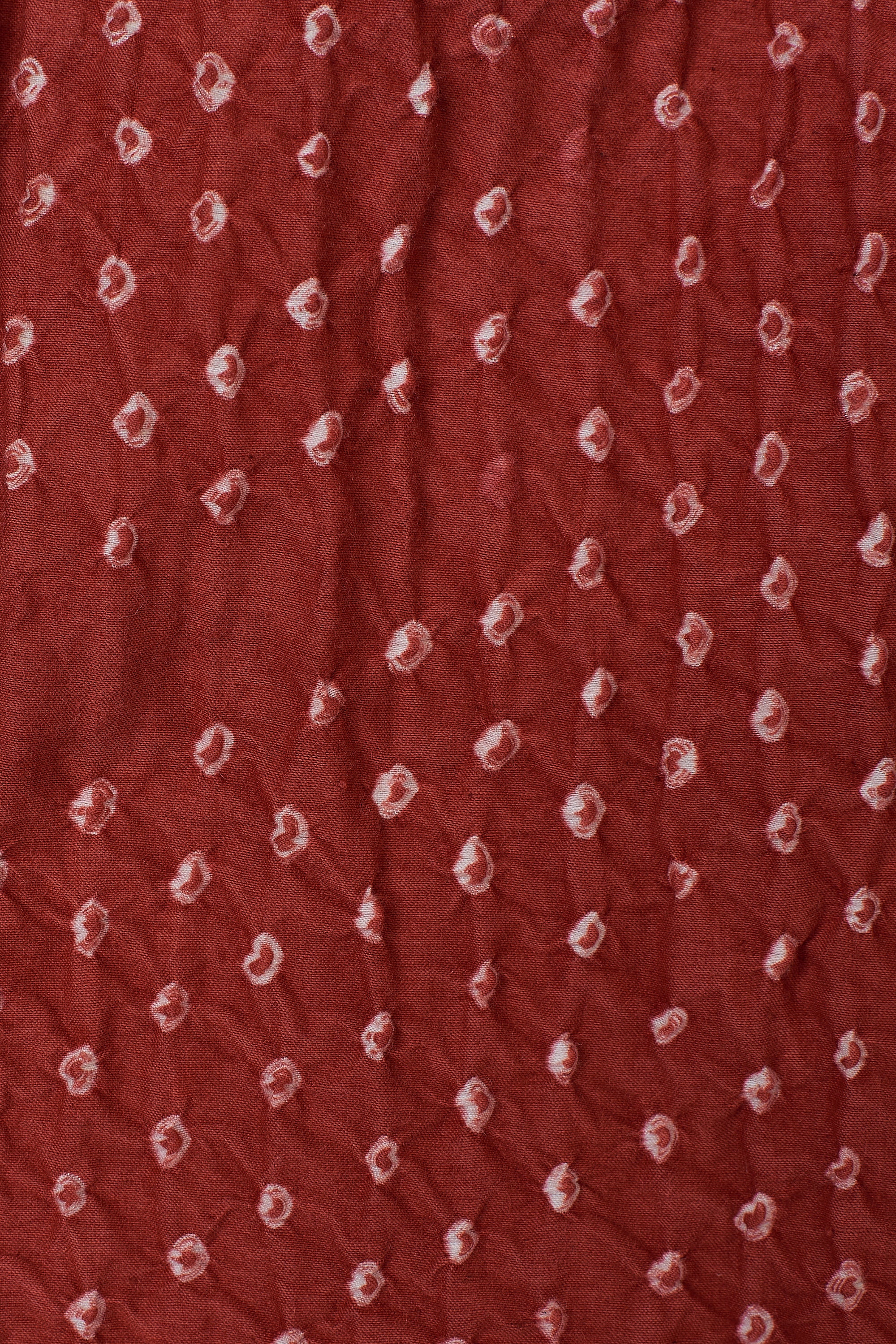 GATHERED RED DRESS WITH BALLOON SLEEVE