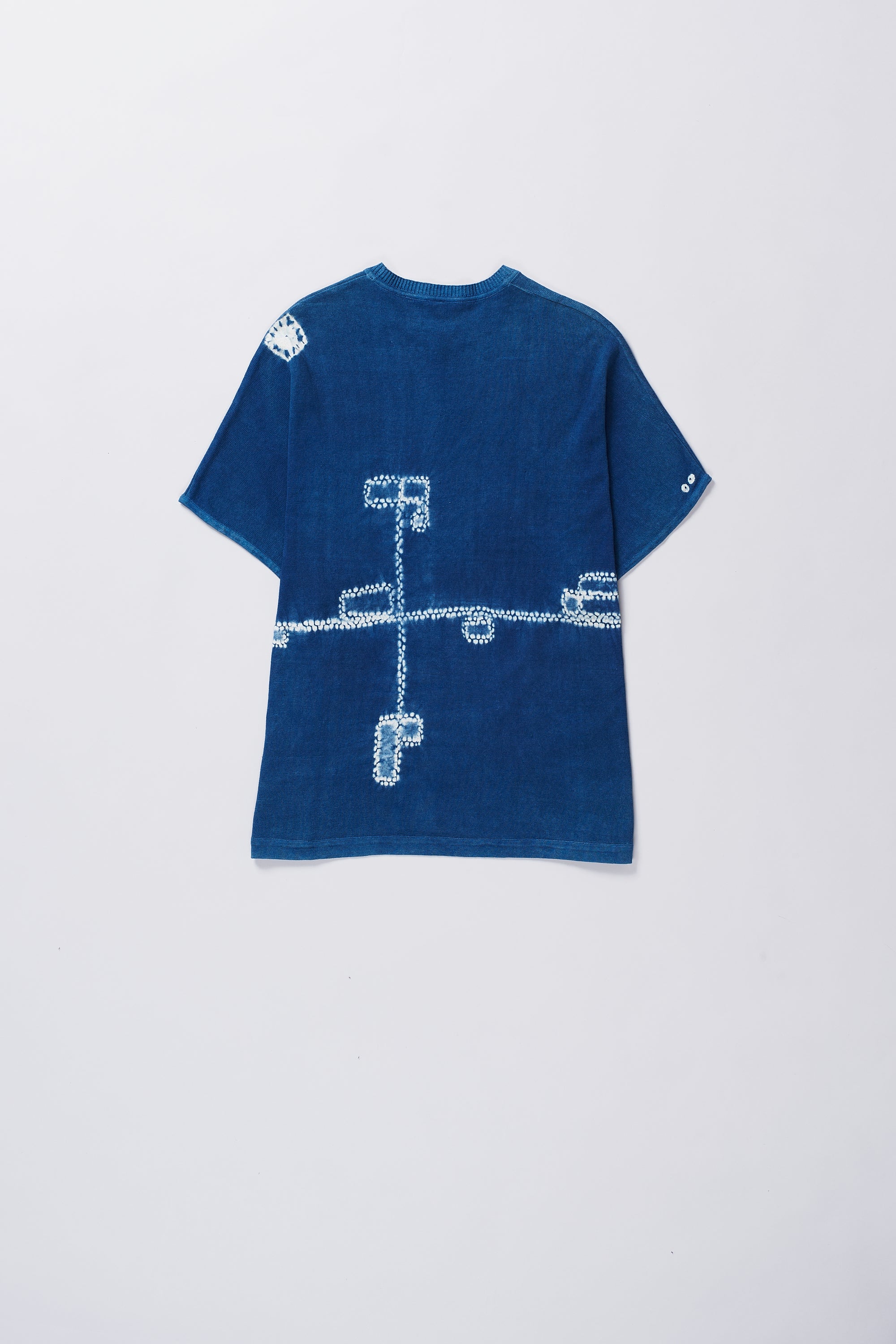 MEDIUM INDIGO COTTON KNITTED T-SHIRT