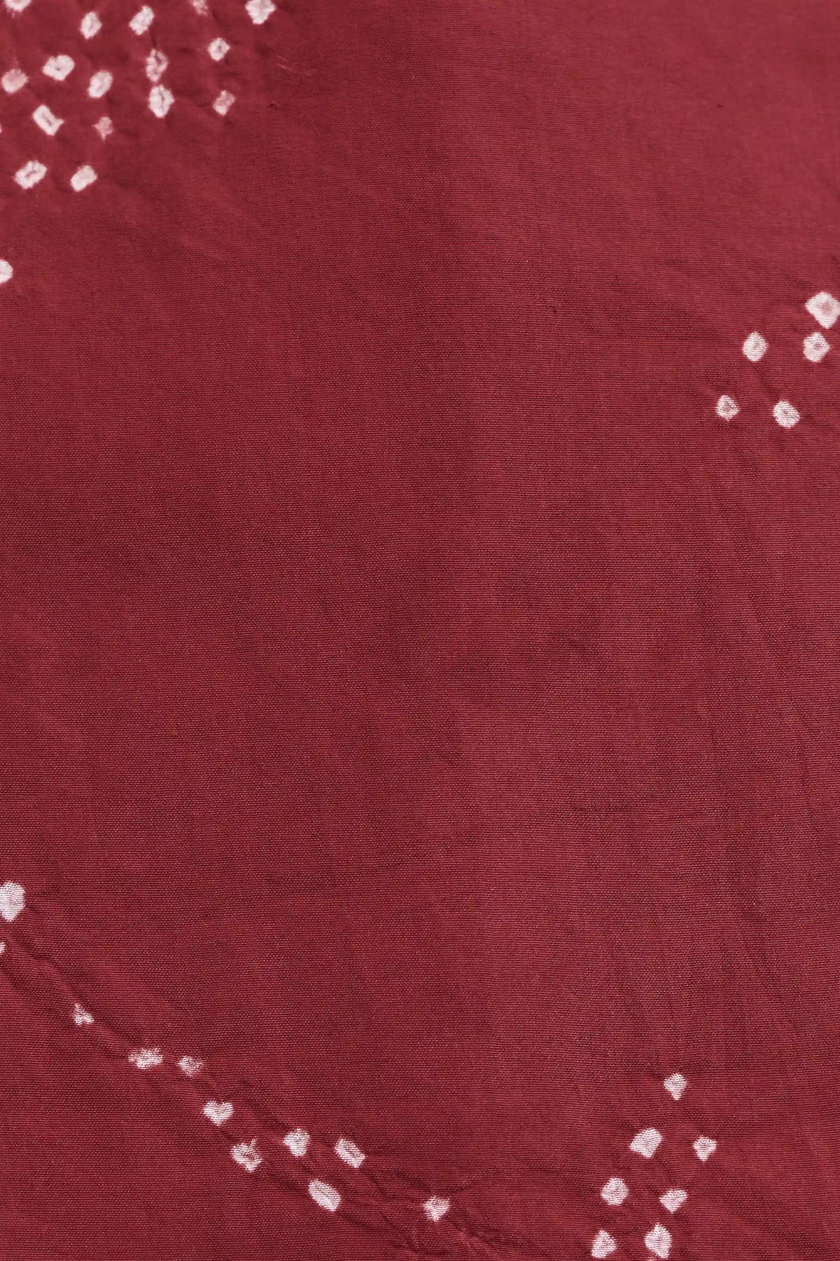 Red Bandhani Silk Dress