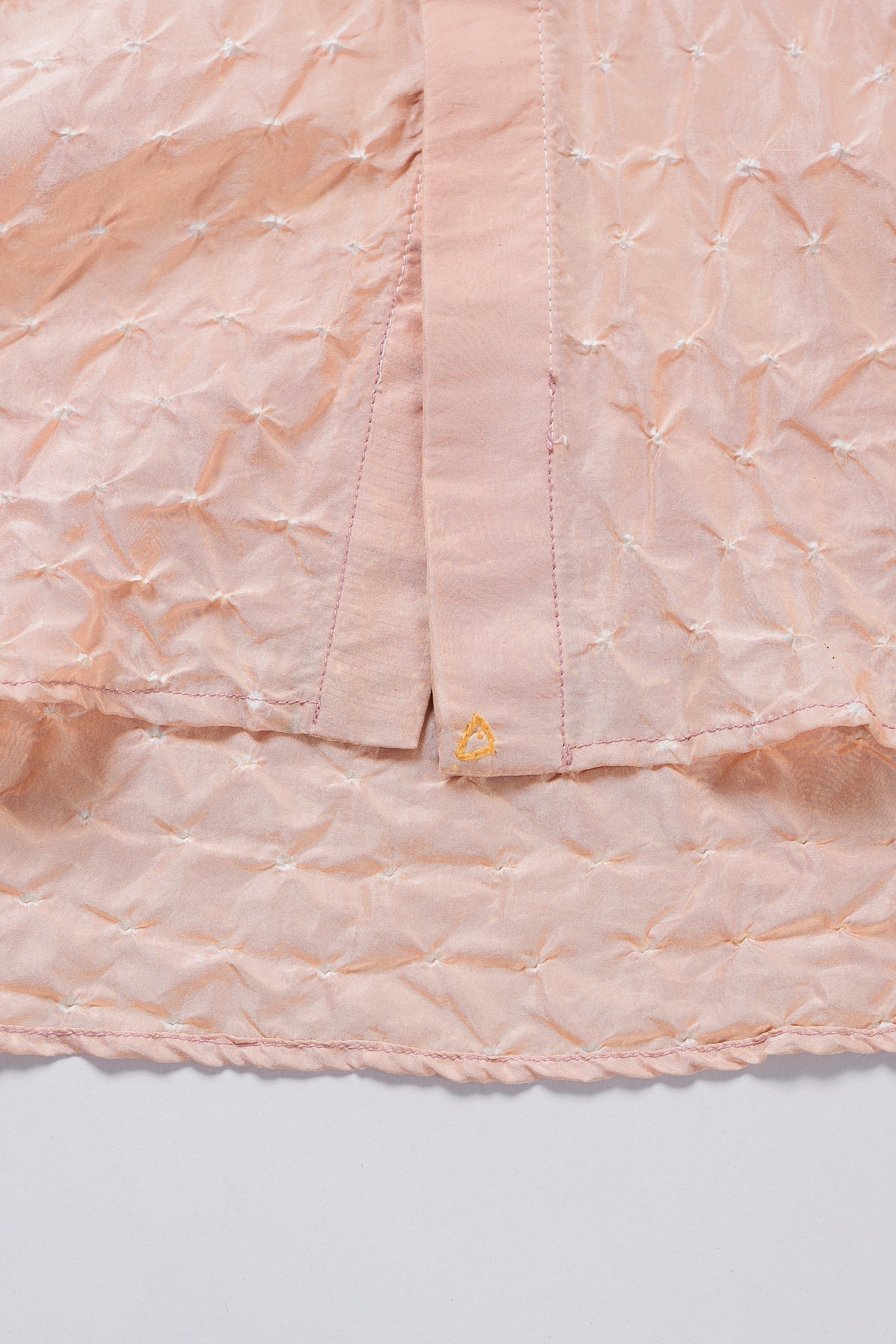 CHALK PINK ALL OVER BANDHANI SOFT SILK SHIRT