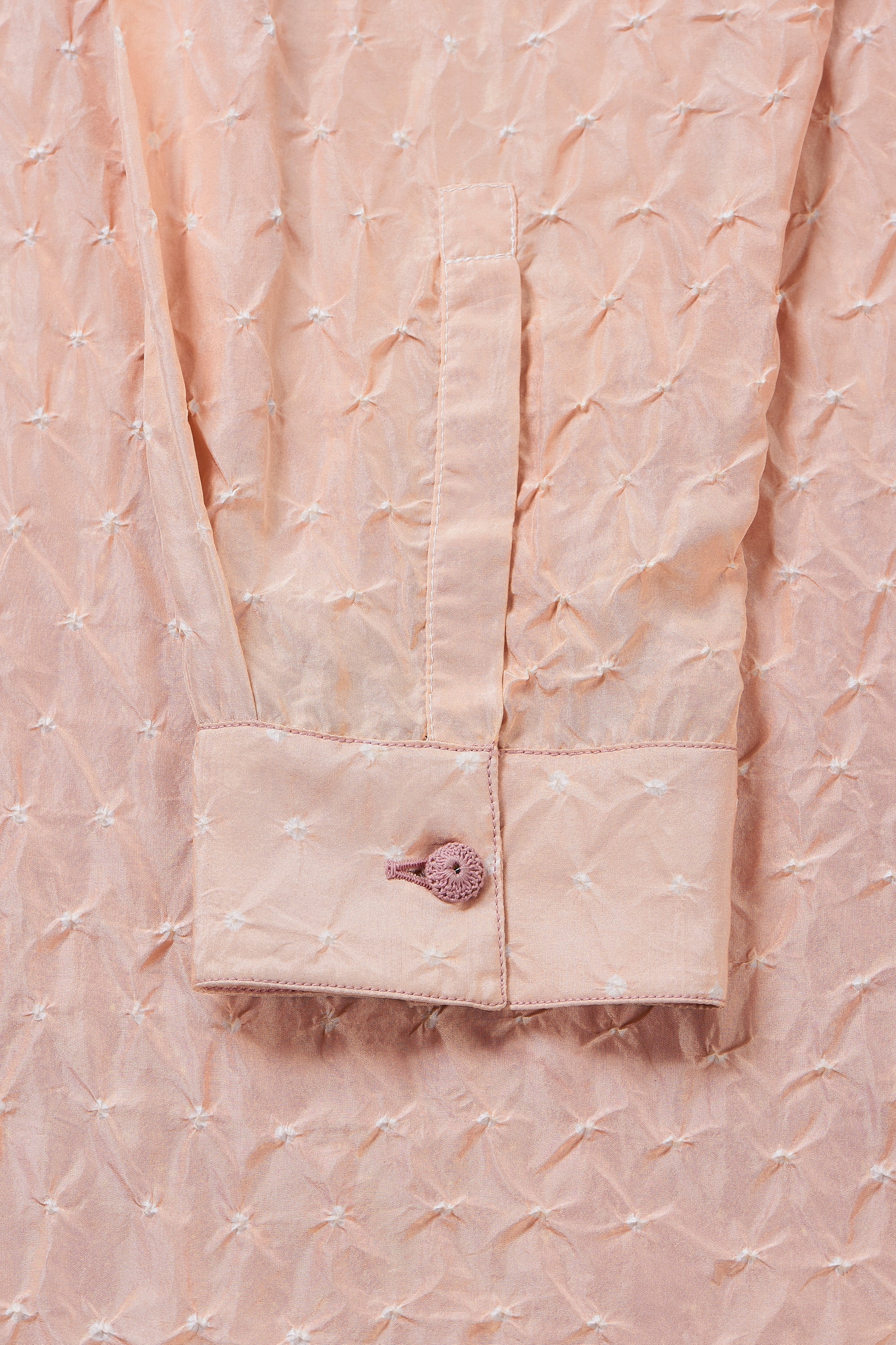 CHALK PINK ALL OVER BANDHANI SOFT SILK SHIRT