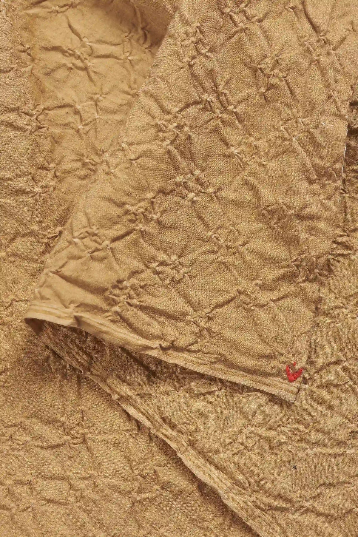 Flaxen Yellow Bandhani Square Scarf