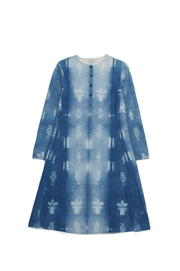 MEDIUM INDIGO SHIBORI WOMEN'S DRESS