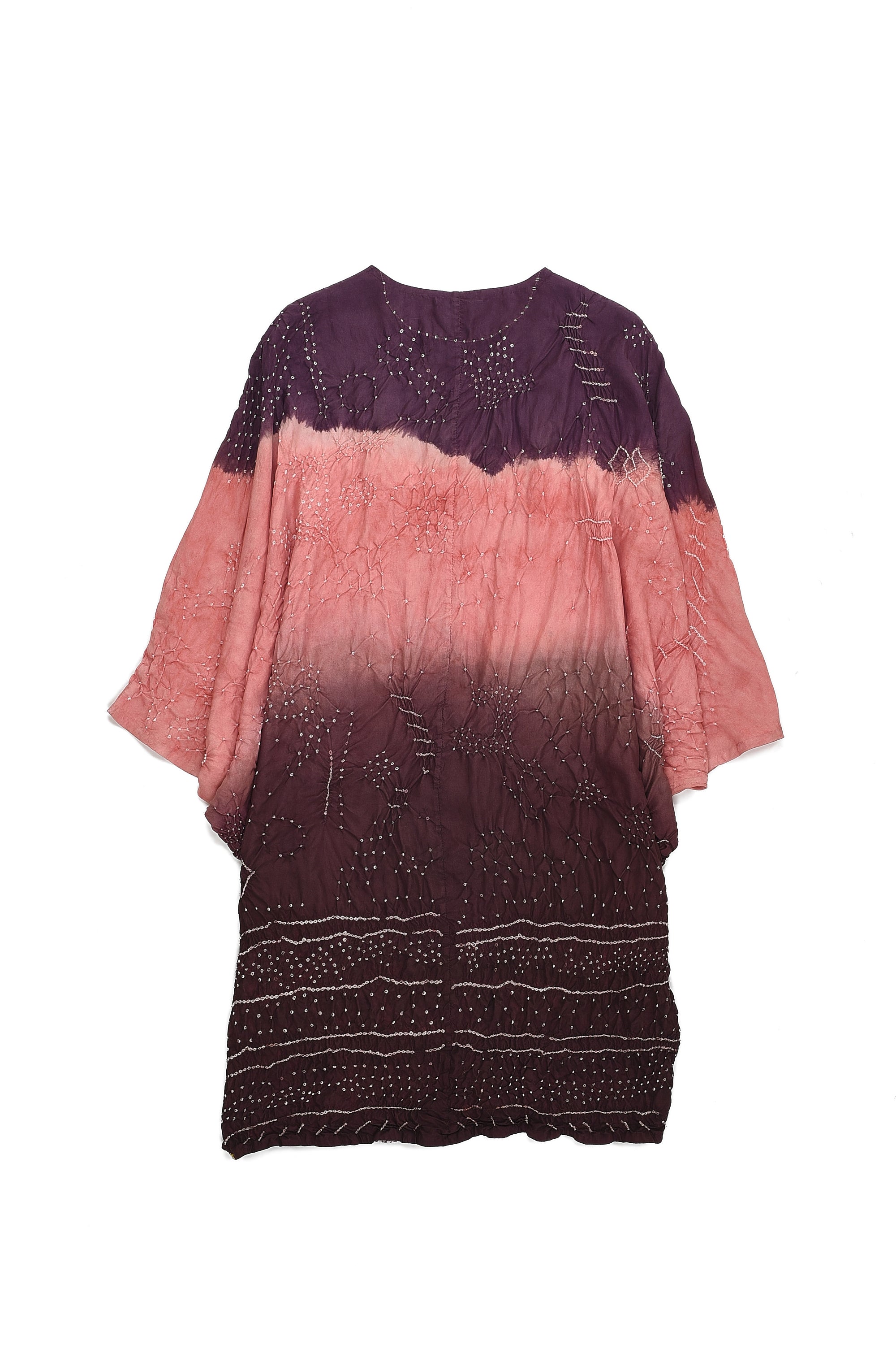 SHADES OF PINK BANDHANI SILK UNISEX DRESS