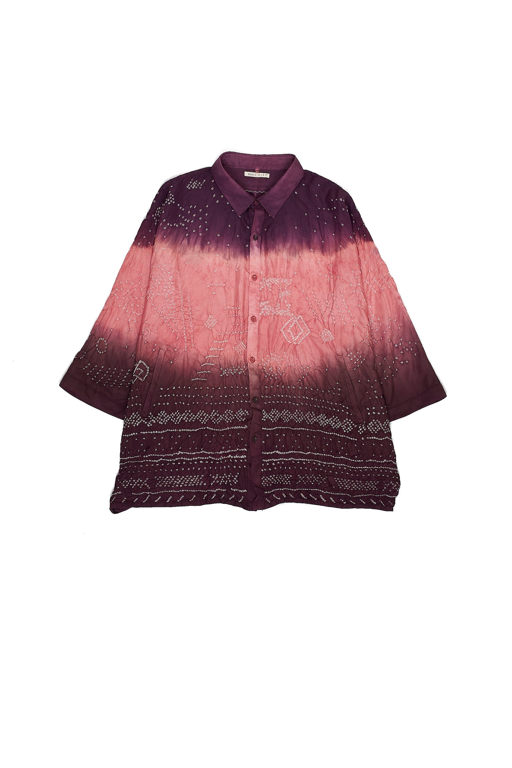 SHADE OF PINK SILK BANDHANI UNISEX SHIRT