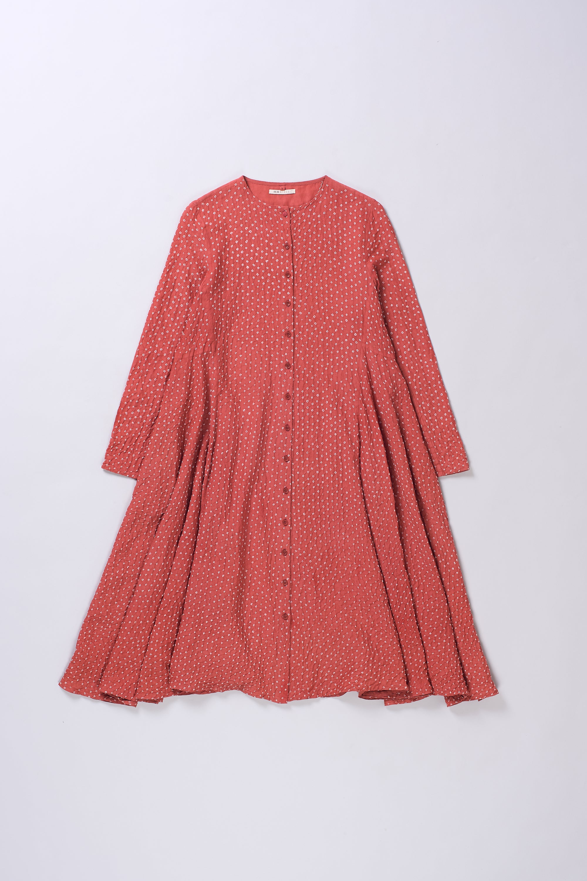 RED DYED BANDHANI DRESS
