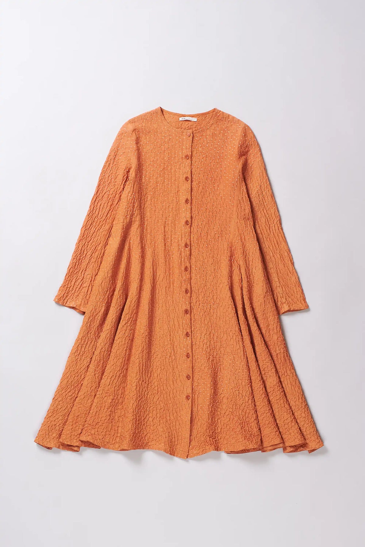 Bandhani Dress in Orange Rust