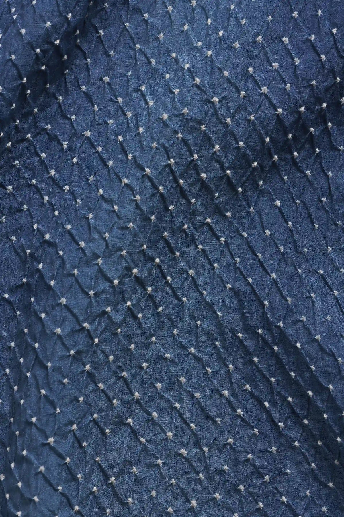 Medium Indigo Dyed All Over Bandhani Dress
