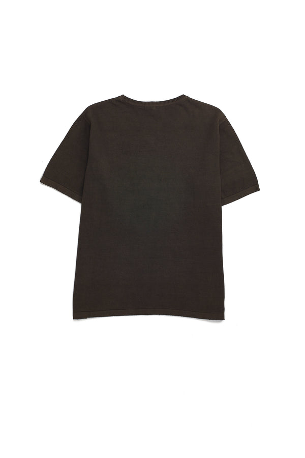 CHARCOAL SOLID ORGANIC HEIRLOOM COTTON T-SHIRT