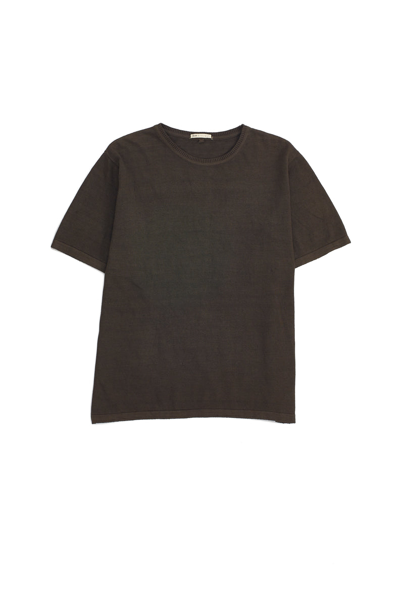 CHARCOAL SOLID ORGANIC HEIRLOOM COTTON T-SHIRT